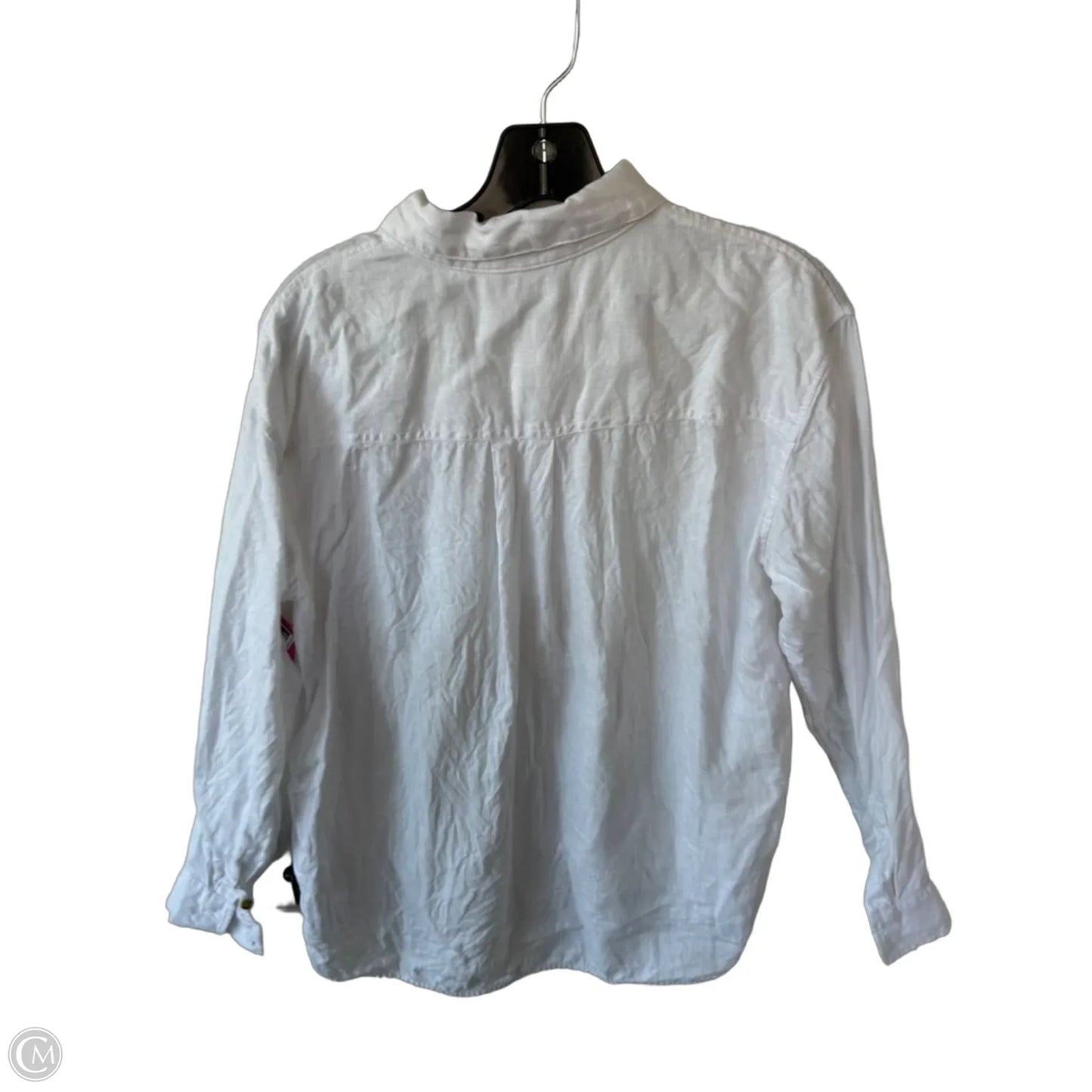 Top Long Sleeve By Athleta In White, Size: M