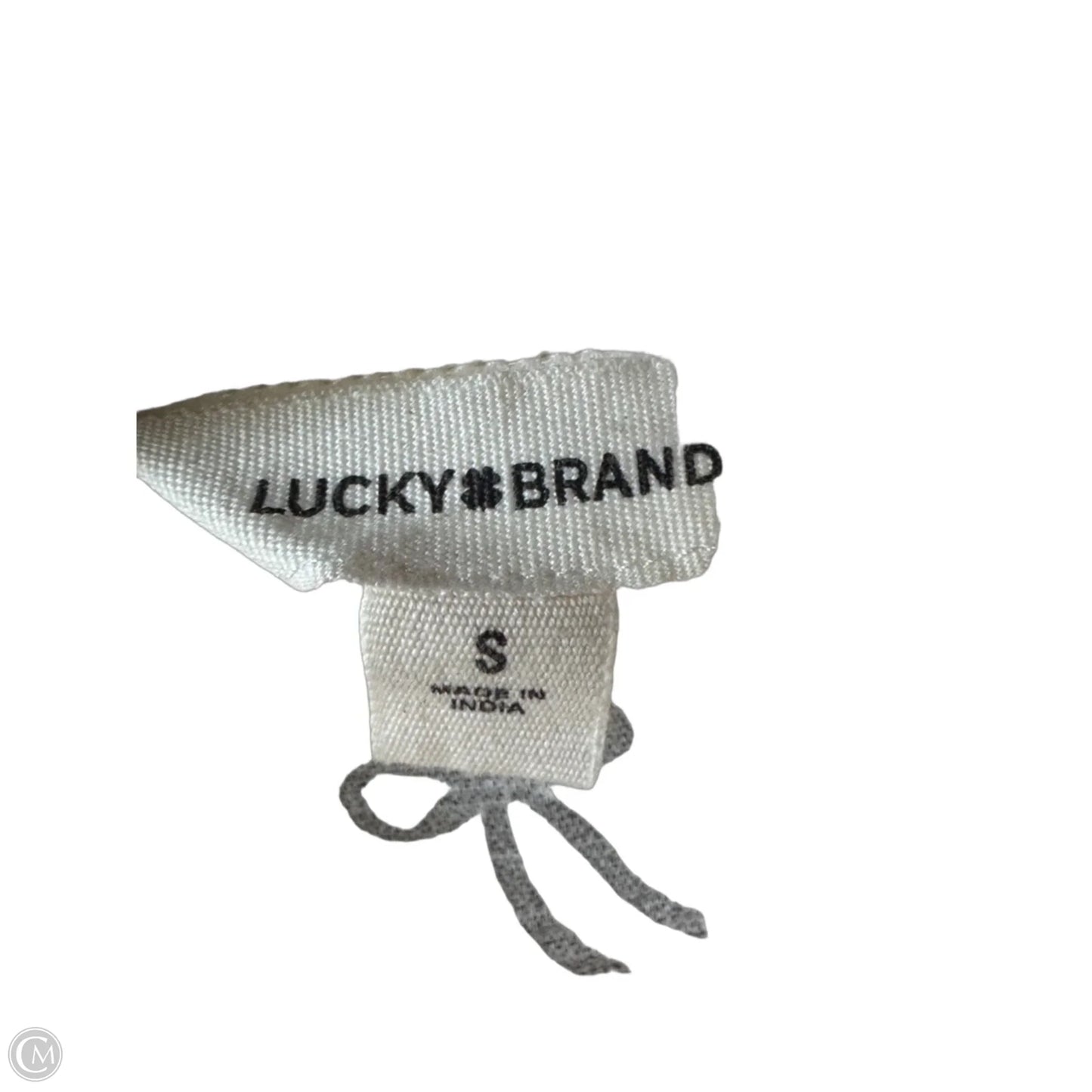 Top Long Sleeve By Lucky Brand In Black & Cream, Size: S