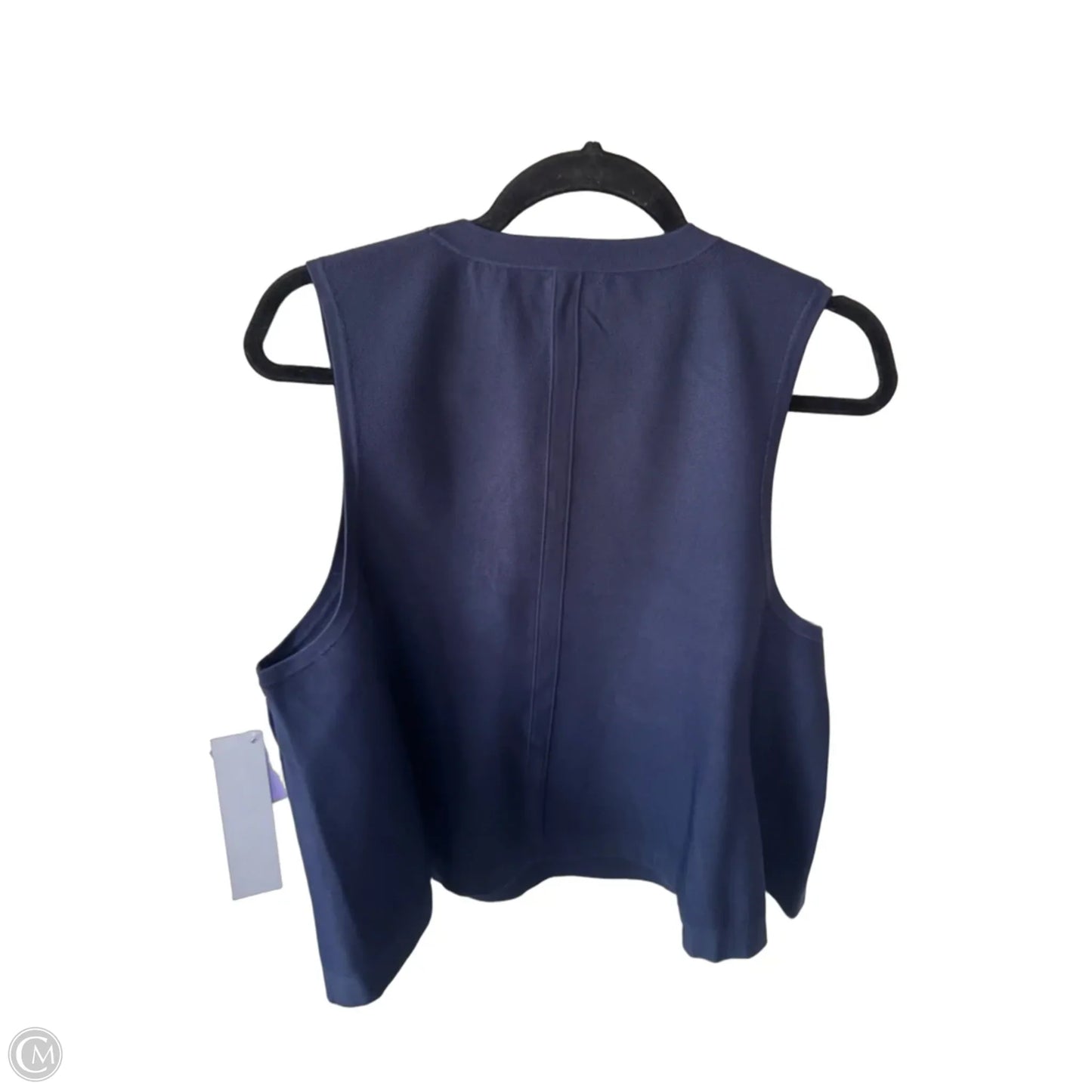 Vest Sweater By Maeve In Blue, Size: Xl
