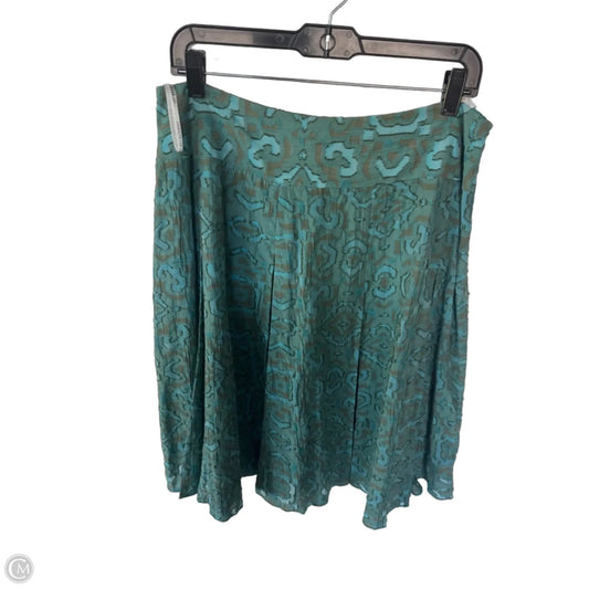 Skirt Designer By Lafayette 148 In Blue & Brown, Size: 12