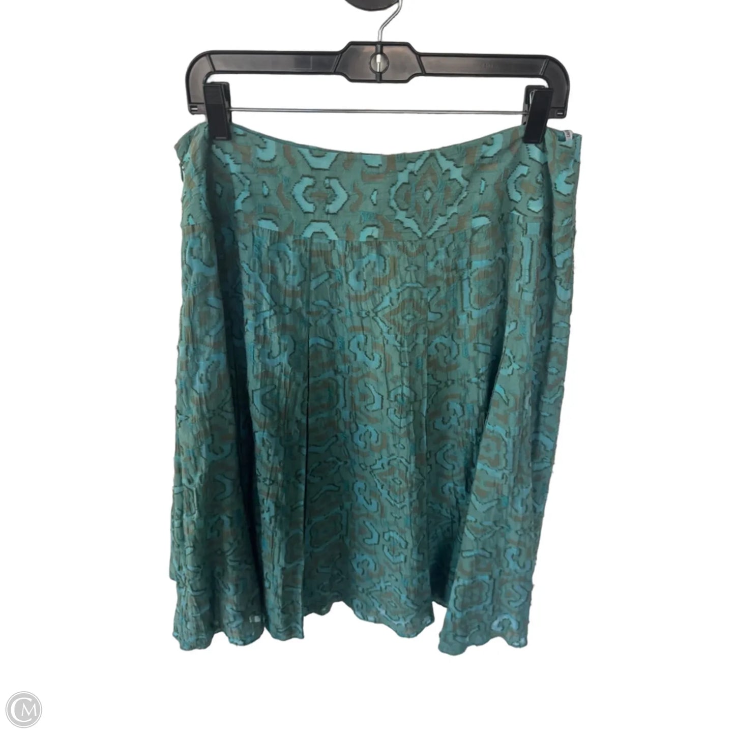 Skirt Designer By Lafayette 148 In Blue & Brown, Size: 12