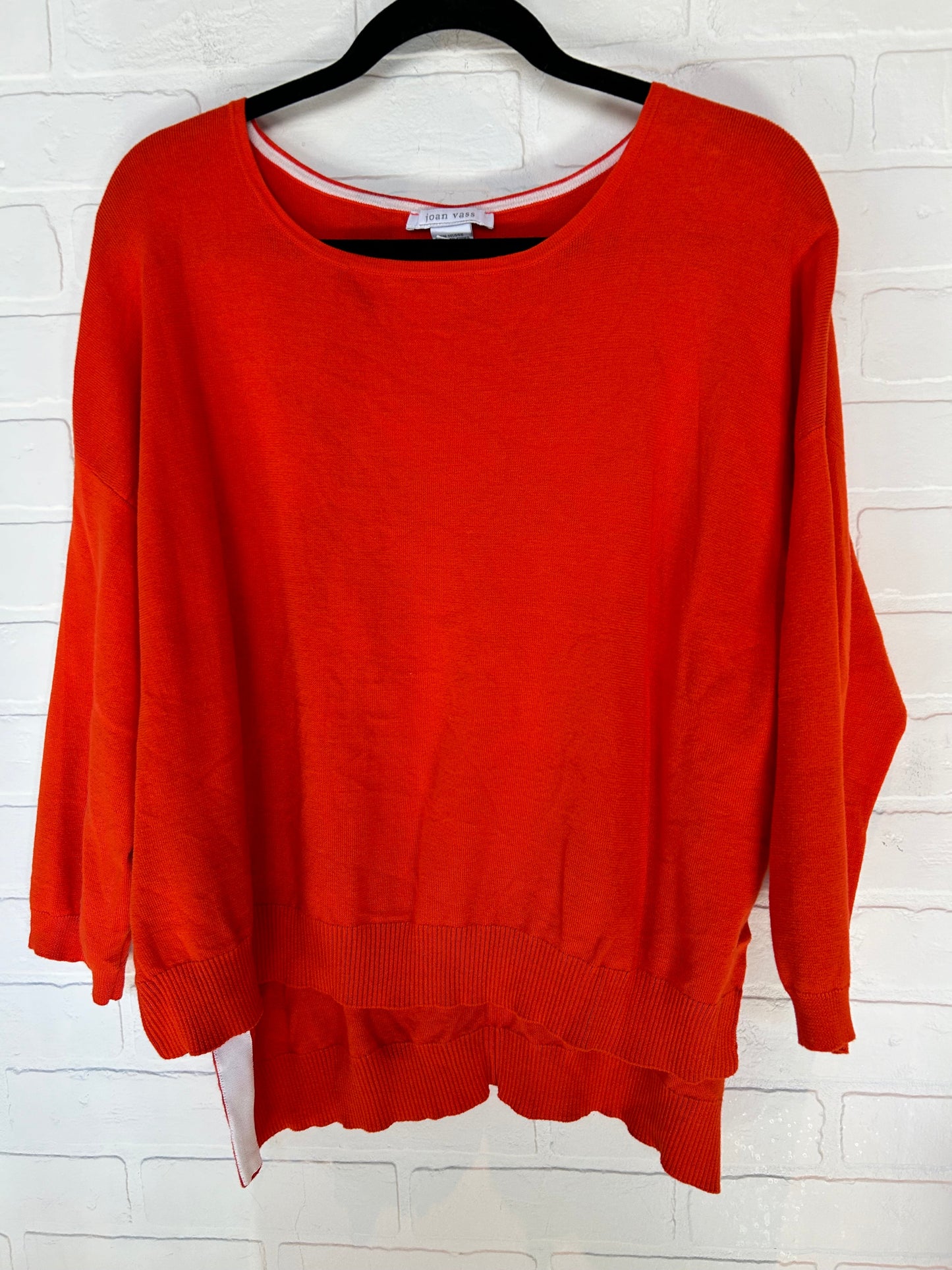 Orange Sweater Joan Vass, Size Xs