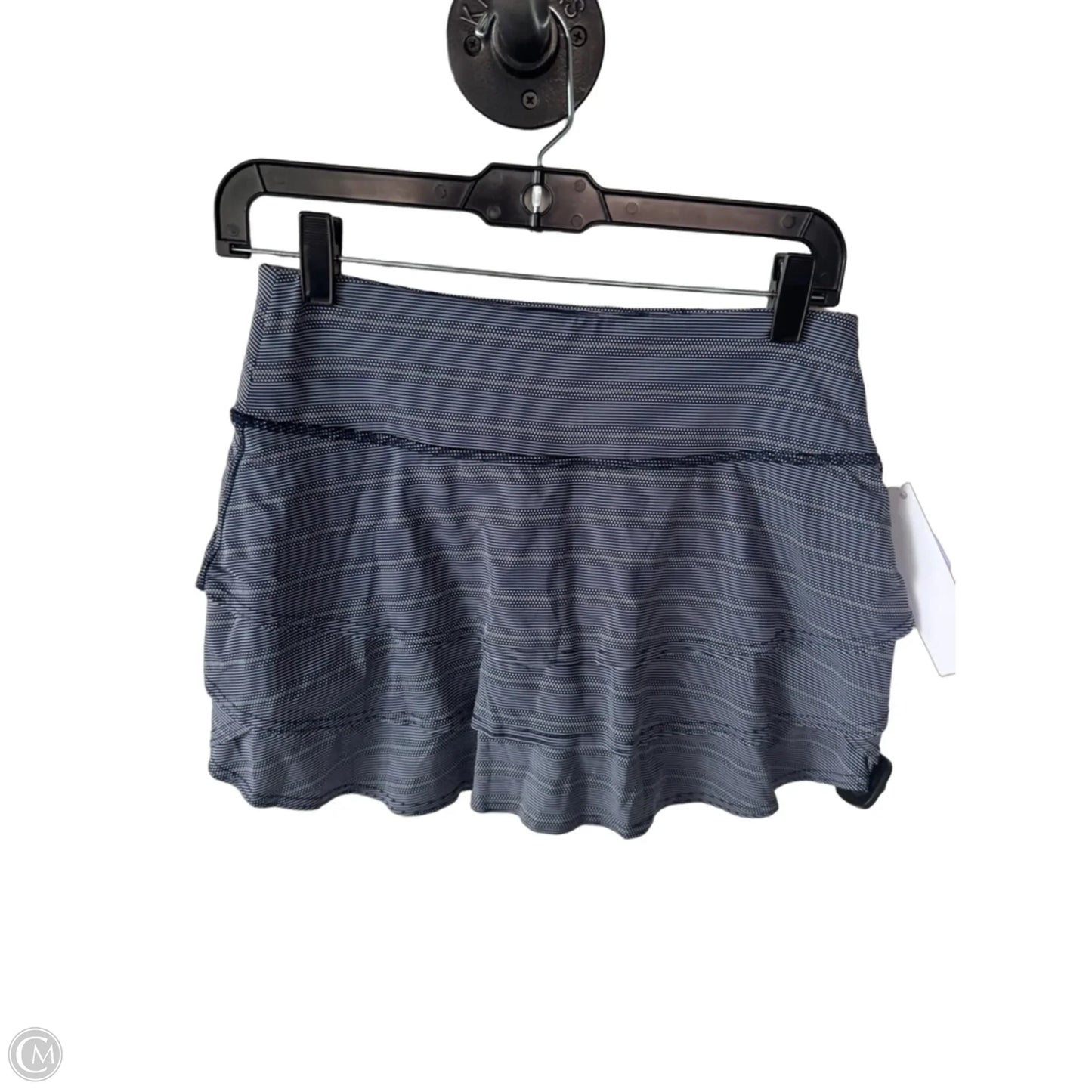 Athletic Skort By Athleta In Blue & White, Size: 4