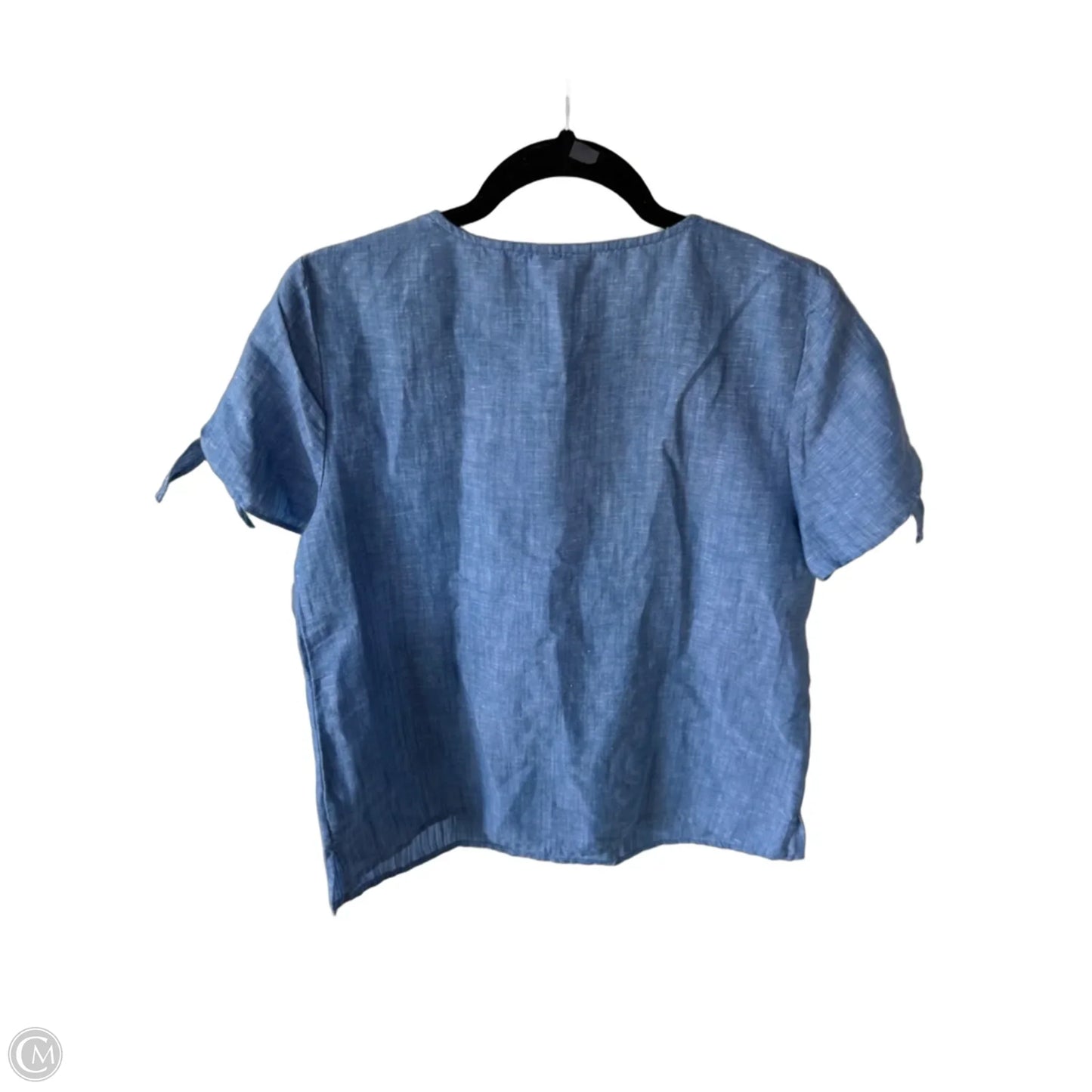 Top Short Sleeve By Talbots In Blue & Orange, Size: Mp