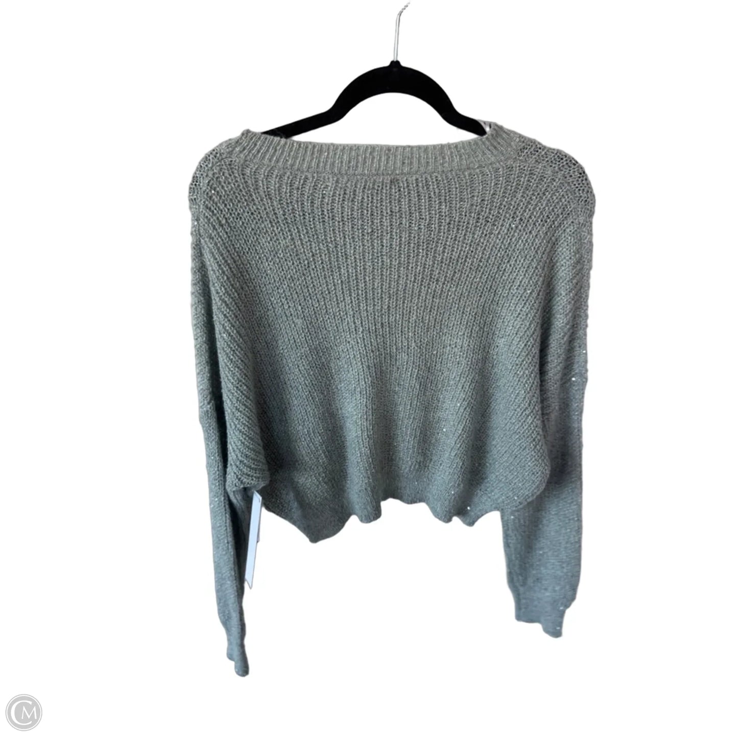 Sweater By Altard State In Green & Silver, Size: M