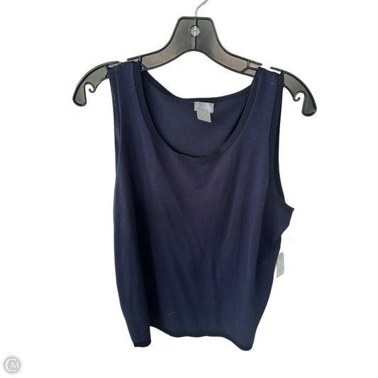 Vest Sweater By Chicos In Navy, Size: L
