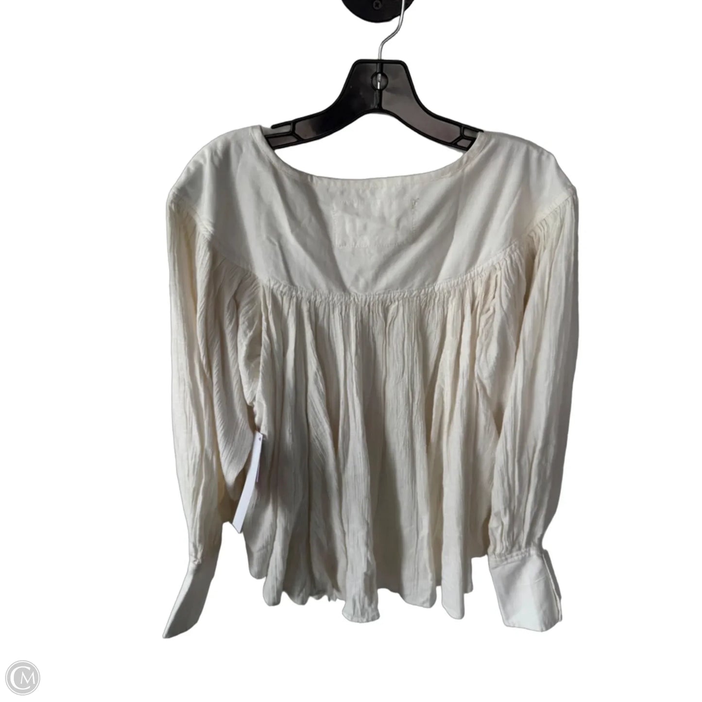 Top Long Sleeve By We The Free In Cream, Size: L