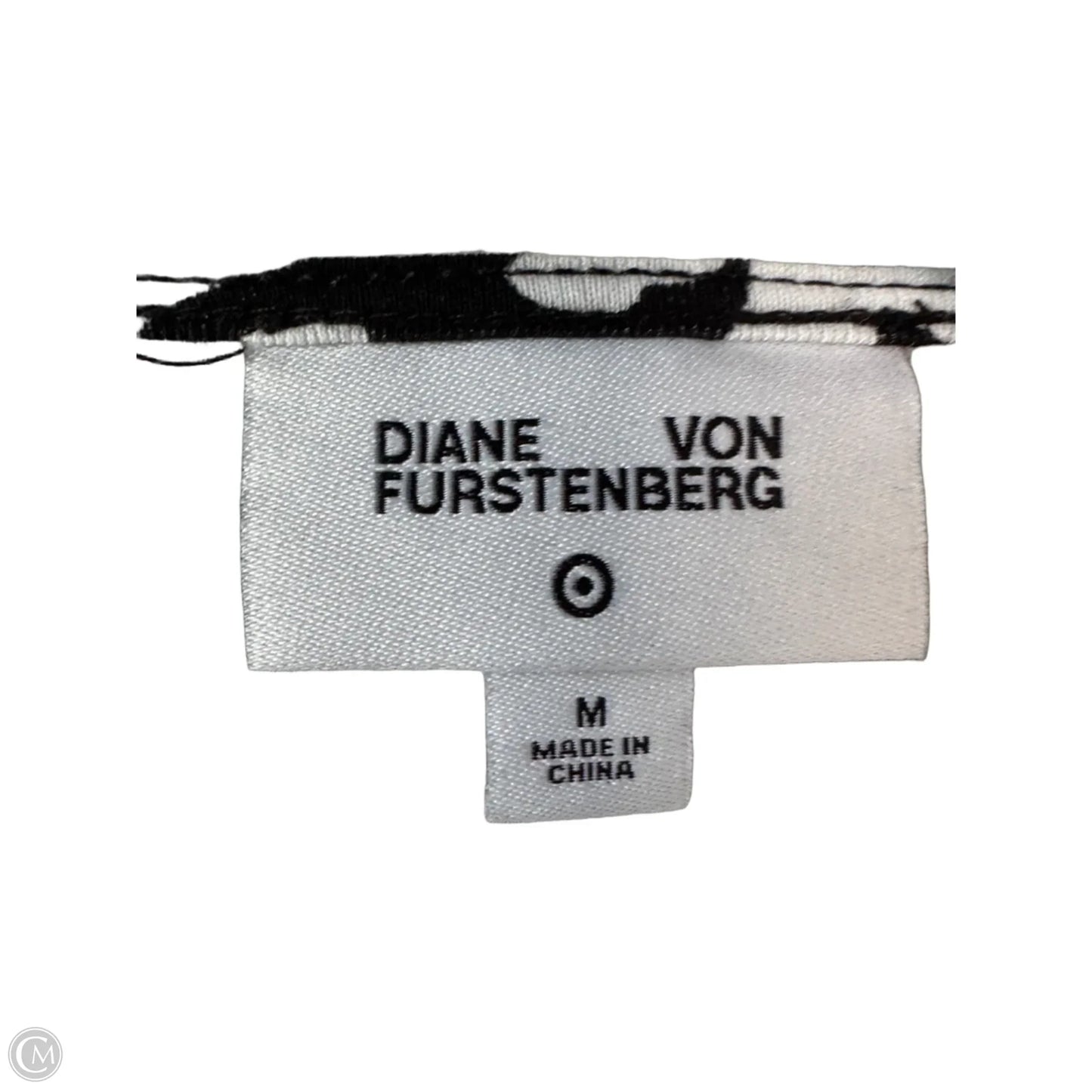 Dress Designer By Diane Von Furstenberg In Black & White, Size: M