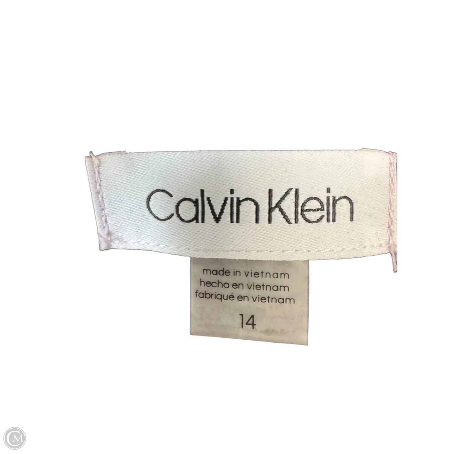 Dress Work By Calvin Klein In Purple, Size: L