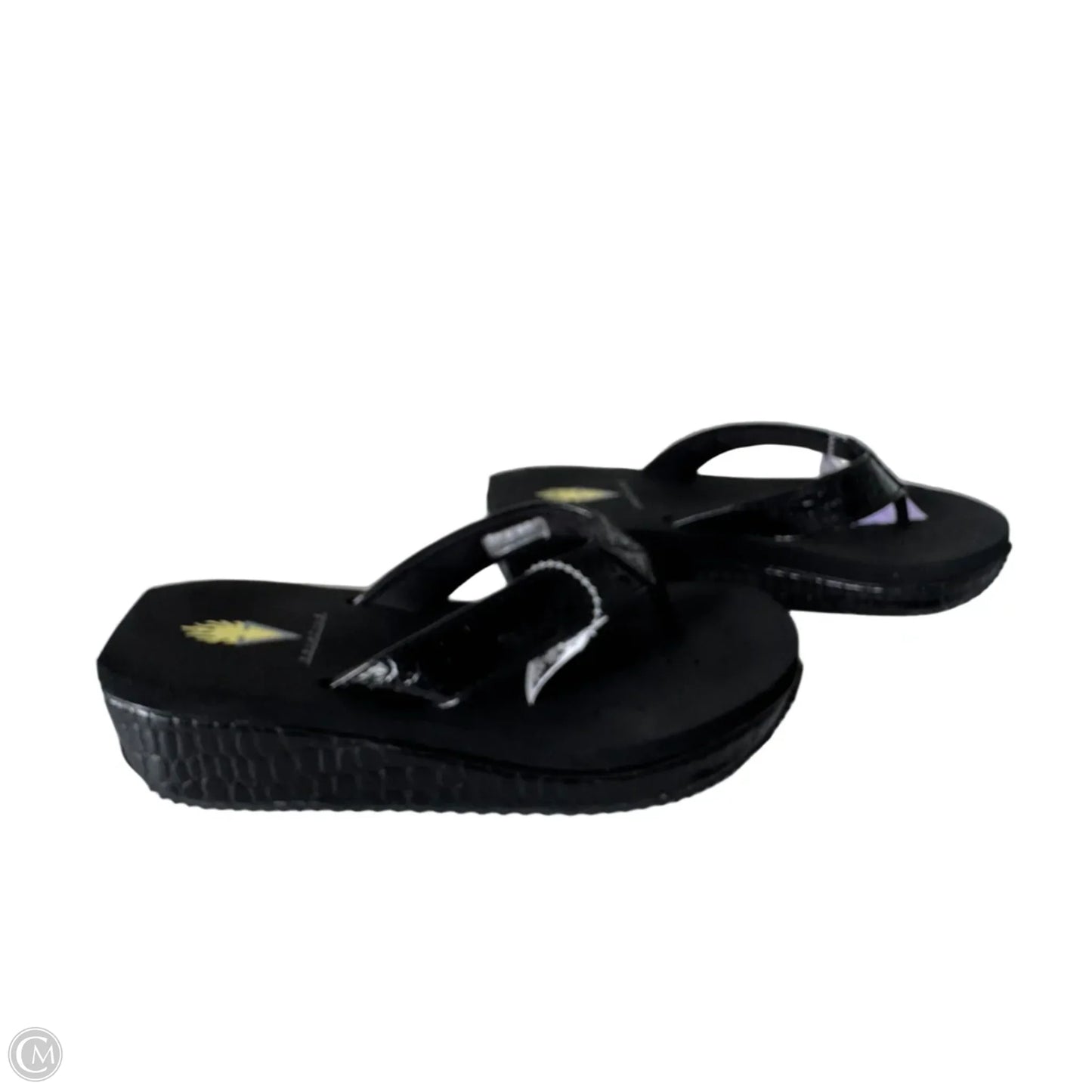 Sandals Flip Flops By Volatile In Black, Size: 6
