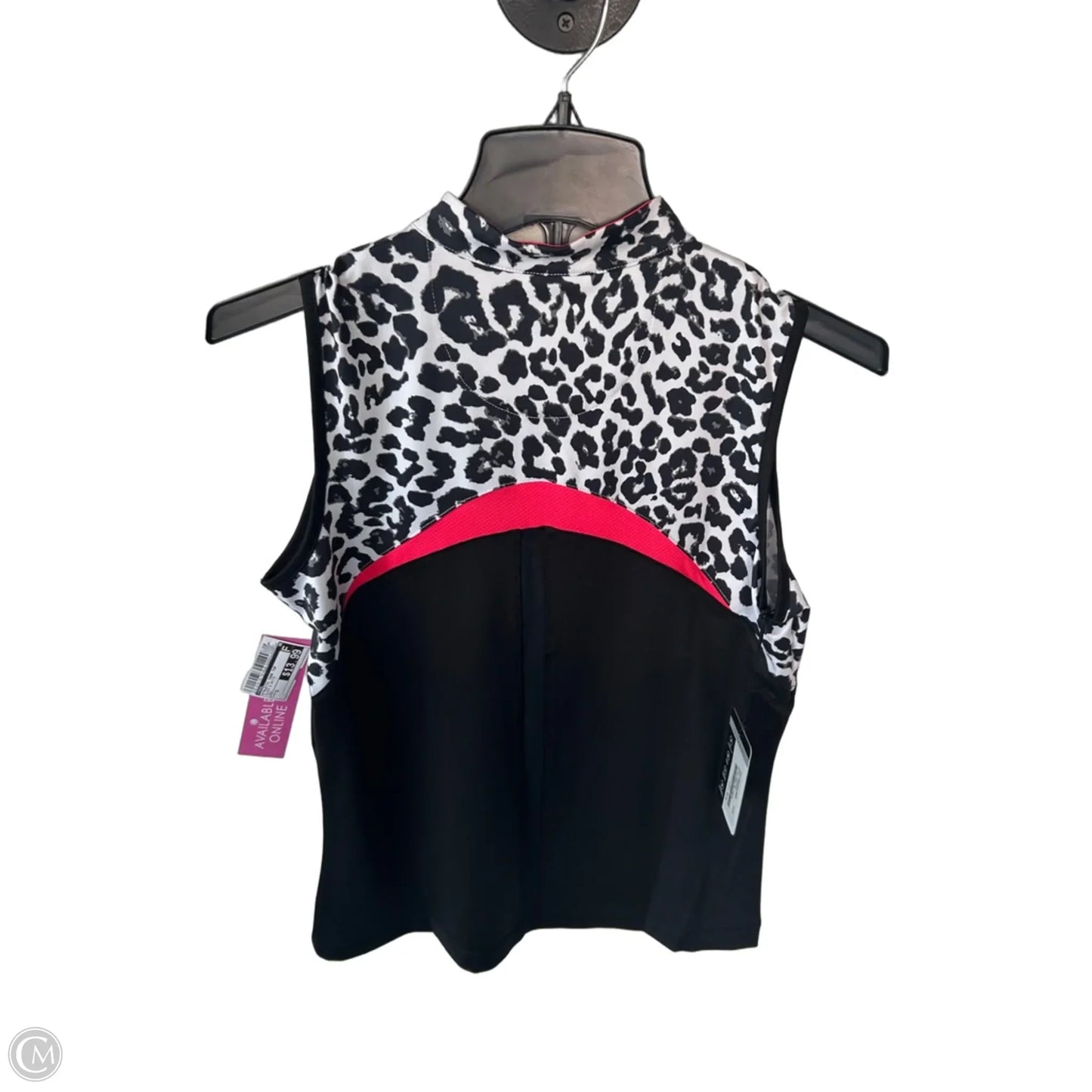 Athletic Tank Top By Tail In Black & White, Size: S