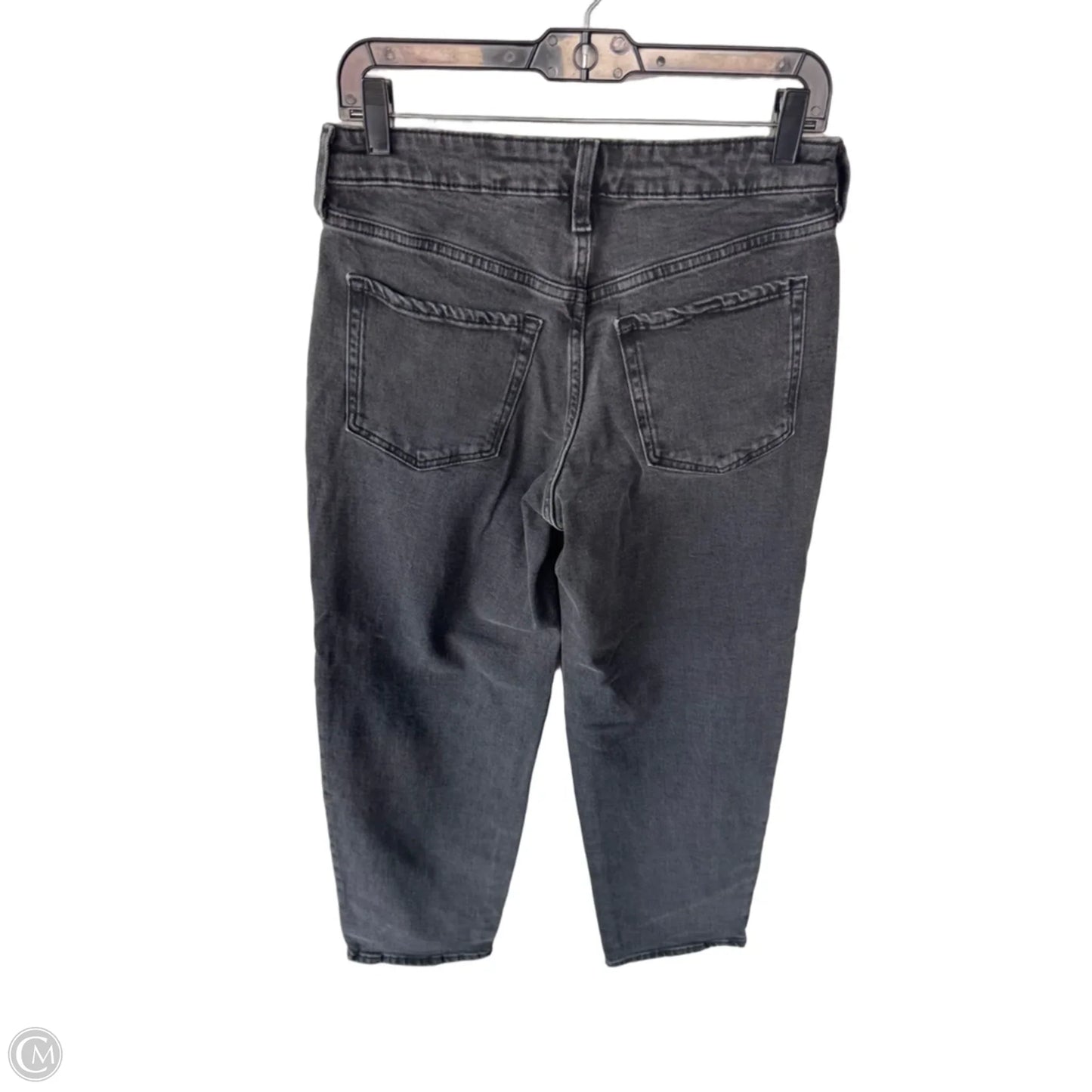 Jeans Straight By Old Navy In Black Denim, Size: 6