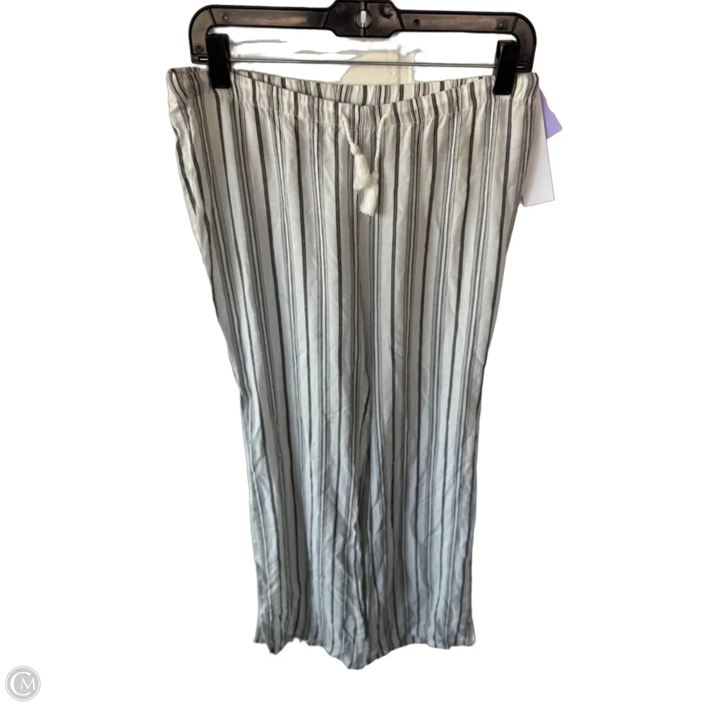 Pants Linen By Soho Apparel In Grey & White, Size: 4