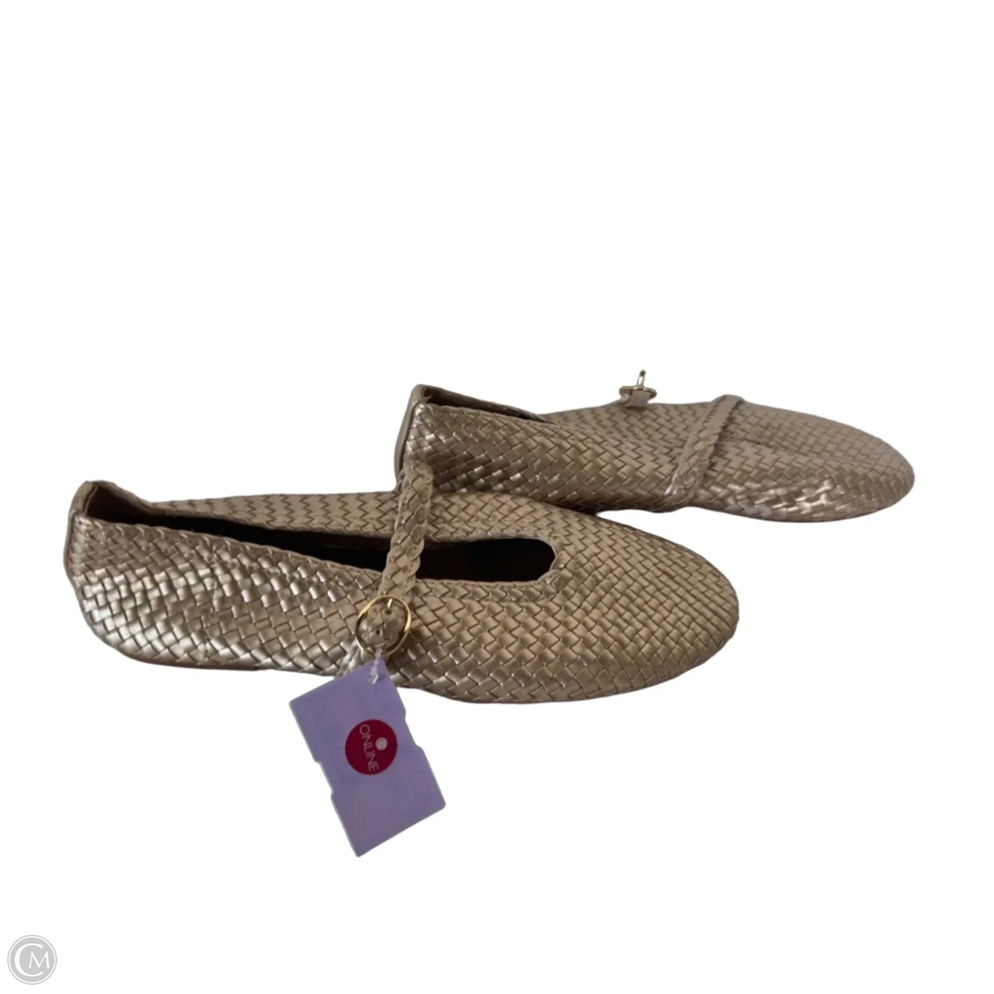 Shoes Flats By House Of Harlow In Gold, Size: 10