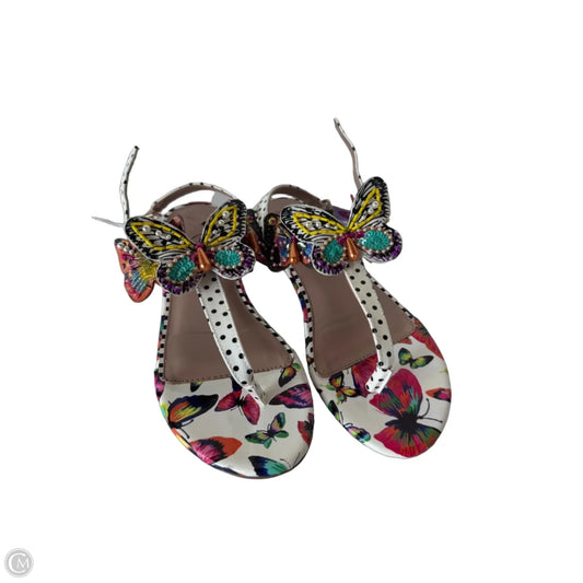 Sandals Flats By Betsey Johnson In Multi-colored, Size: 8.5