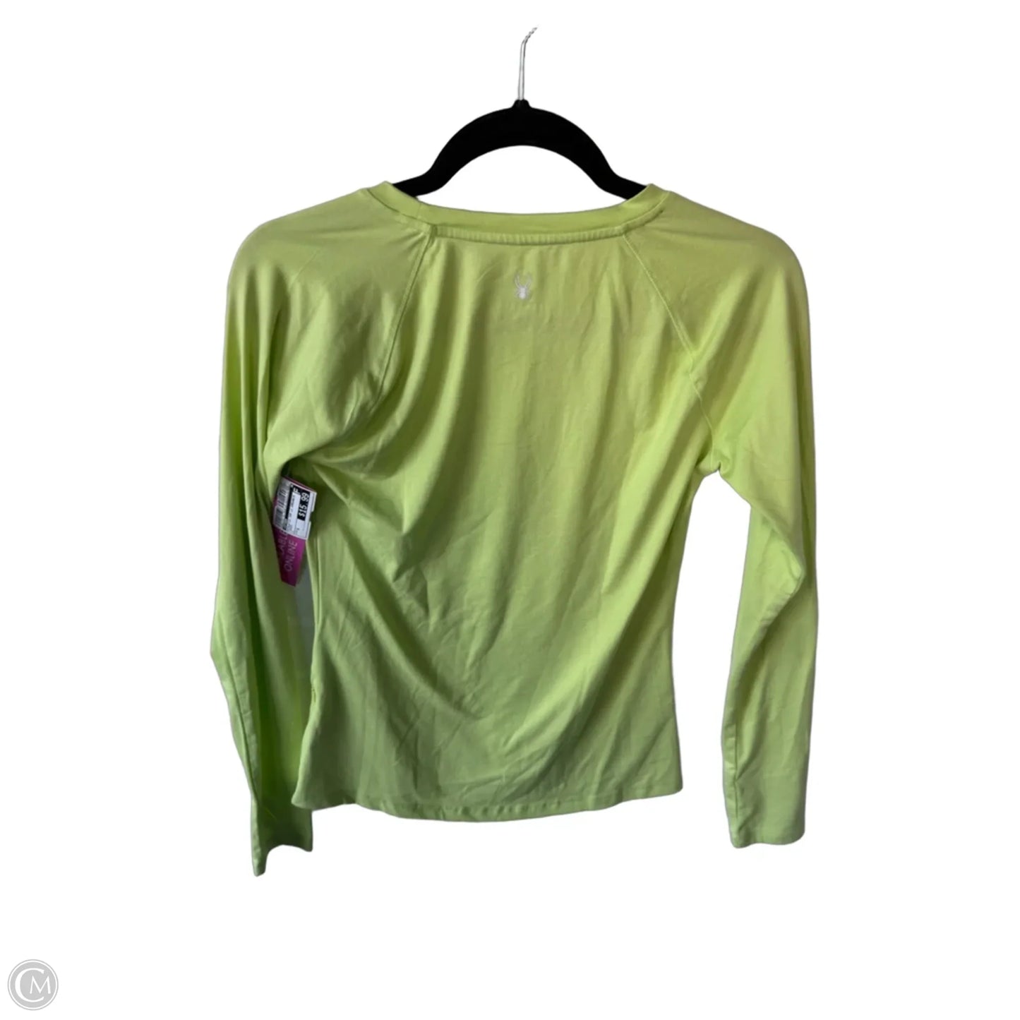 Athletic Top Long Sleeve Crewneck By Spyder In Green, Size: S