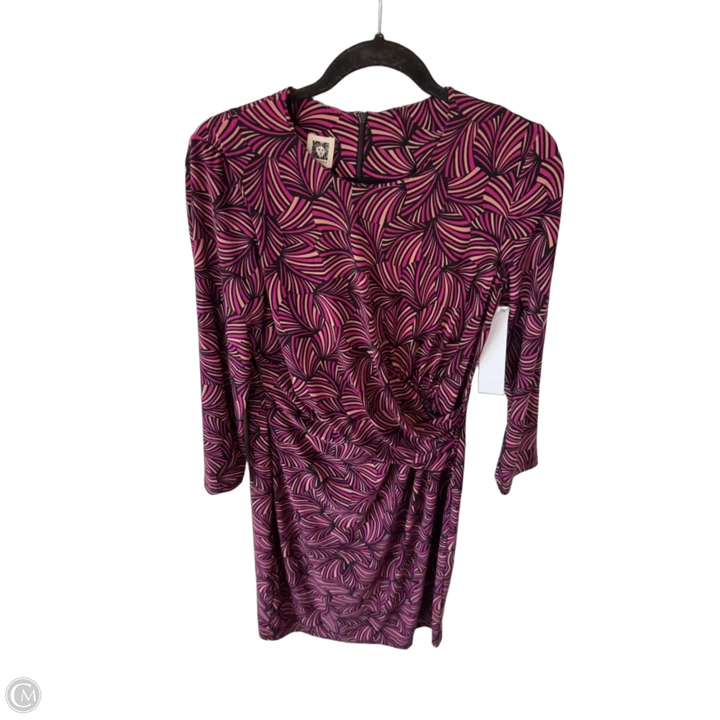 Dress Work By Anne Klein In Black & Pink, Size: M