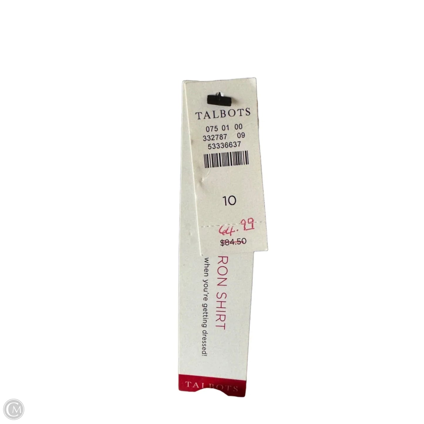 Top Long Sleeve By Talbots In Purple & White, Size: M