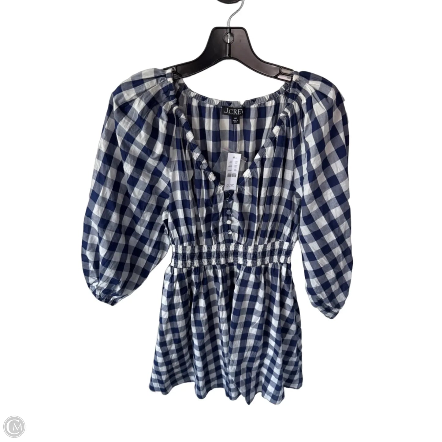 Dress Casual Short By J. Crew In Blue & White, Size: Xxs