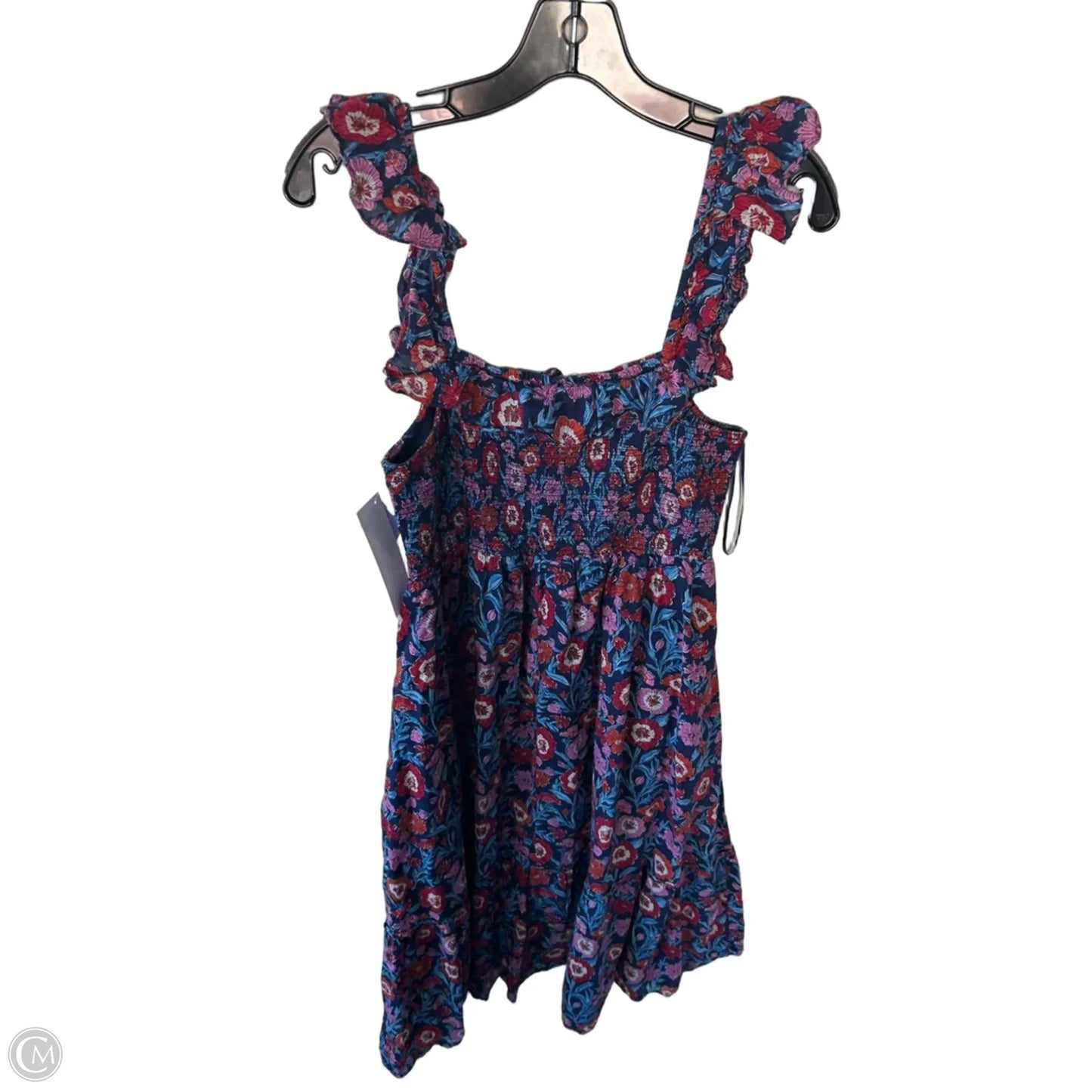 Dress Casual Midi By Vineyard Vines In Blue & Pink, Size: S