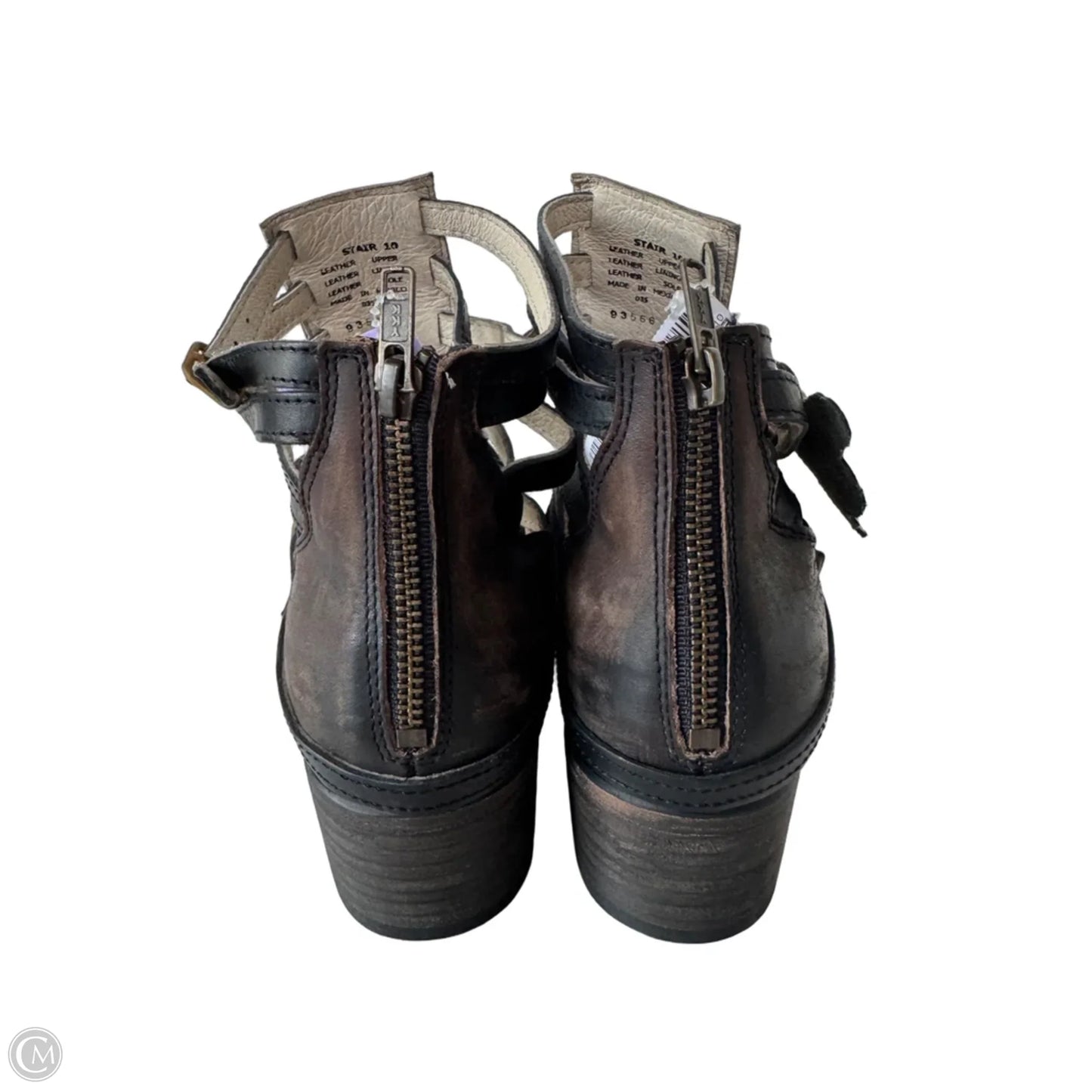 Boots Ankle Flats By Freebird In Brown, Size: 10