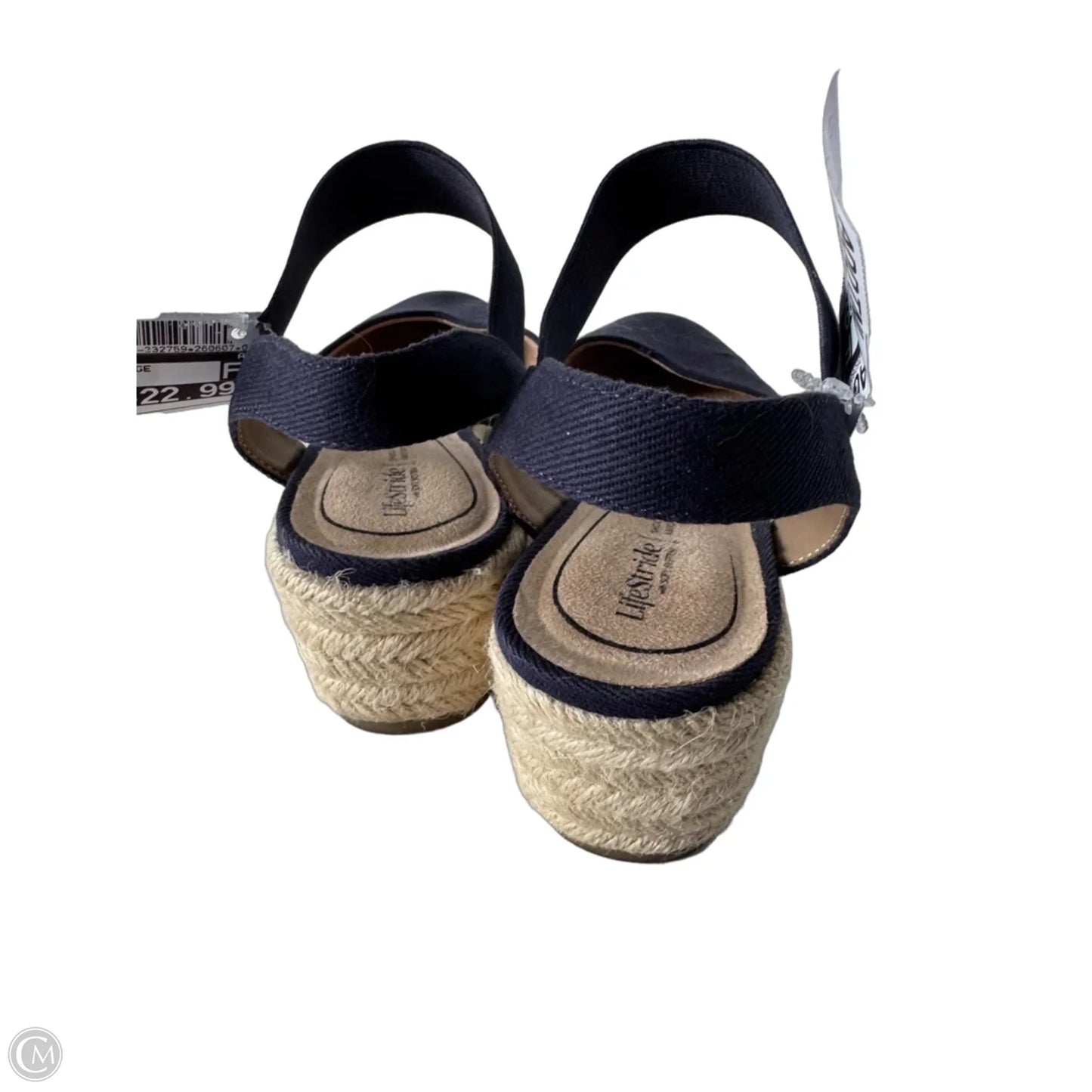 Shoes Heels Wedge By Life Stride In Blue, Size: 7.5