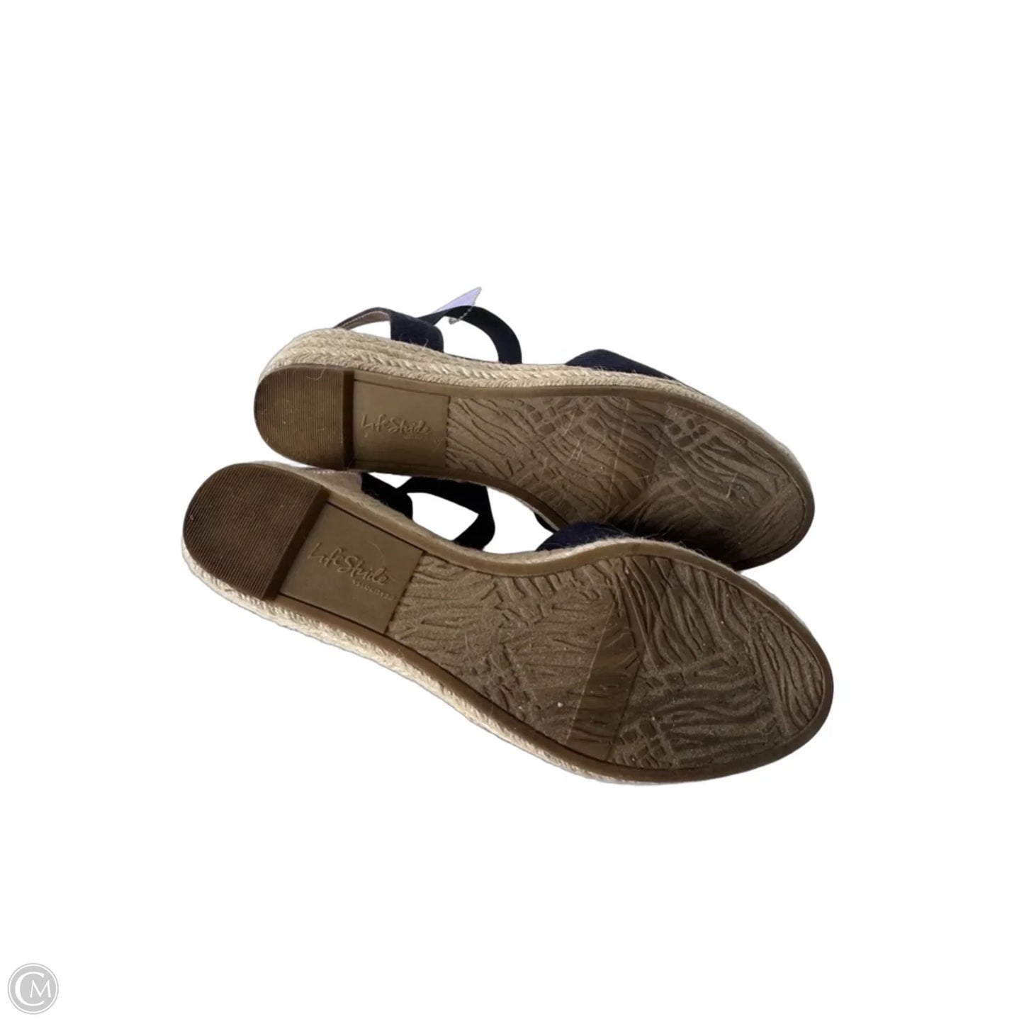Shoes Heels Wedge By Life Stride In Blue, Size: 7.5