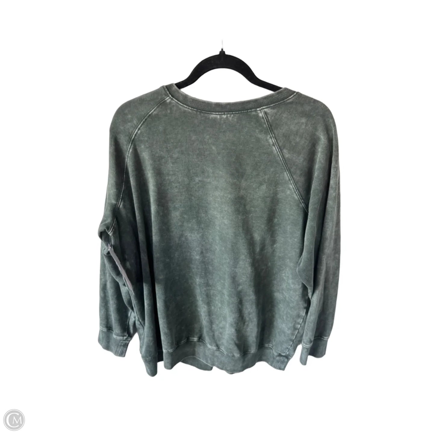 Sweatshirt Crewneck By Torrid In Green, Size: 2x