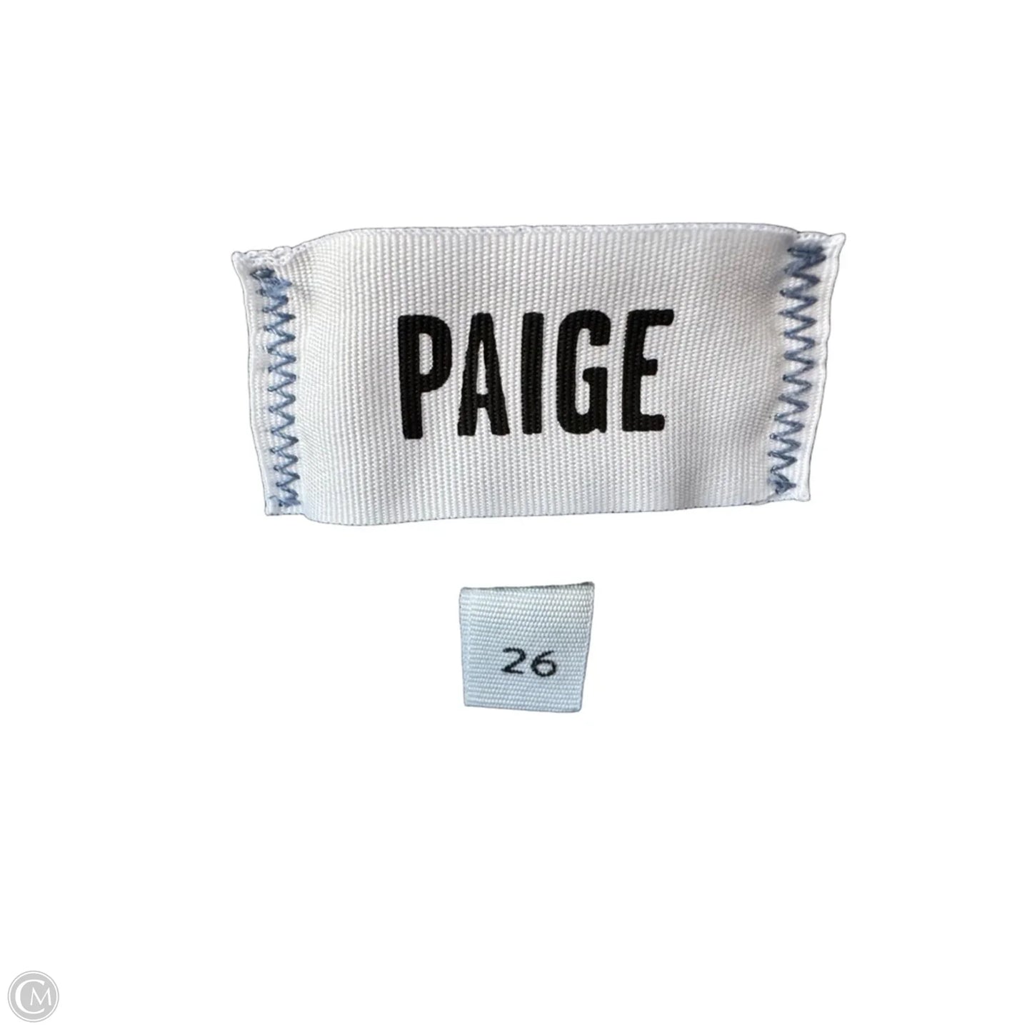 Jeans Wide Leg By Paige In Blue Denim, Size: 2