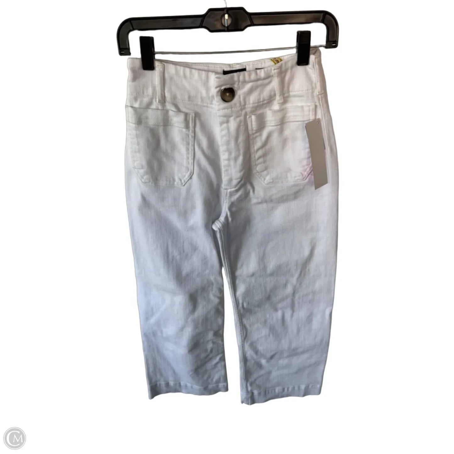 Jeans Wide Leg By Maeve In White Denim, Size: 2