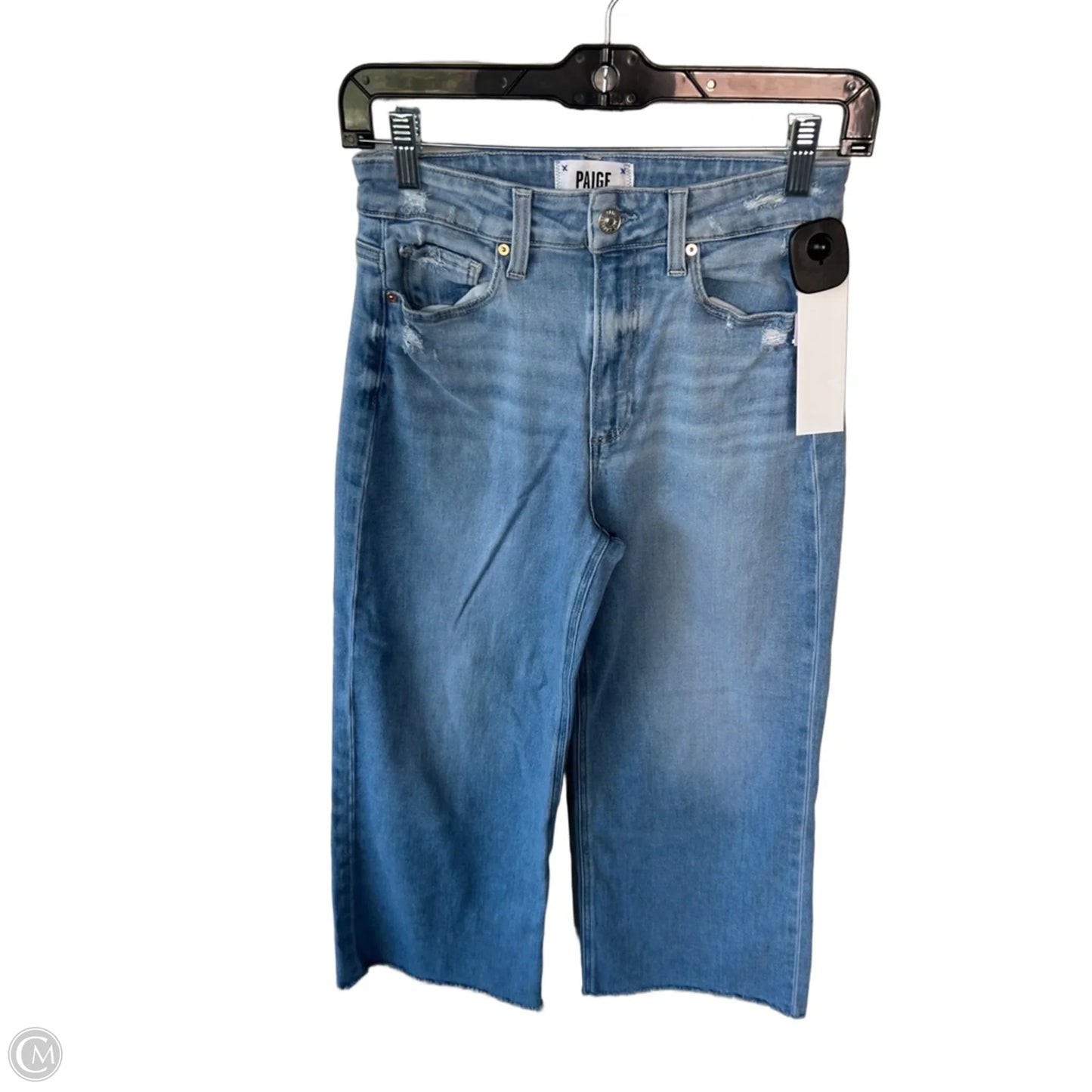 Jeans Wide Leg By Paige In Blue Denim, Size: 2