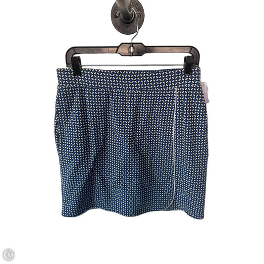 Skort By Talbots In Blue & White, Size: 4