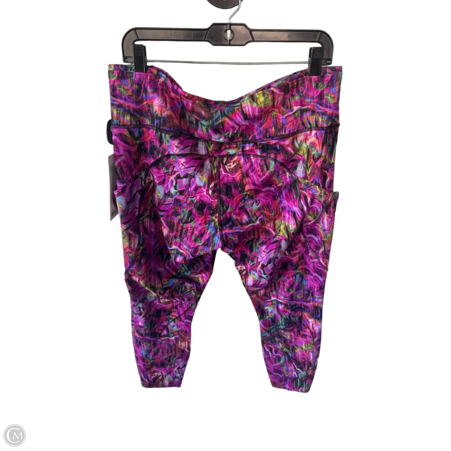 Athletic Leggings By Lululemon In Pink & Purple, Size: 16