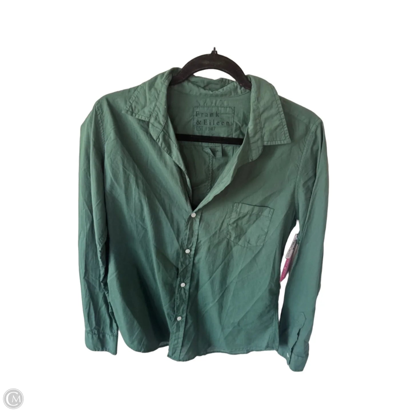 Top Long Sleeve By Frank And Eileen In Green, Size: M