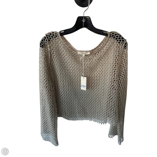 Top Long Sleeve By Gilded Intent In Gold, Size: L
