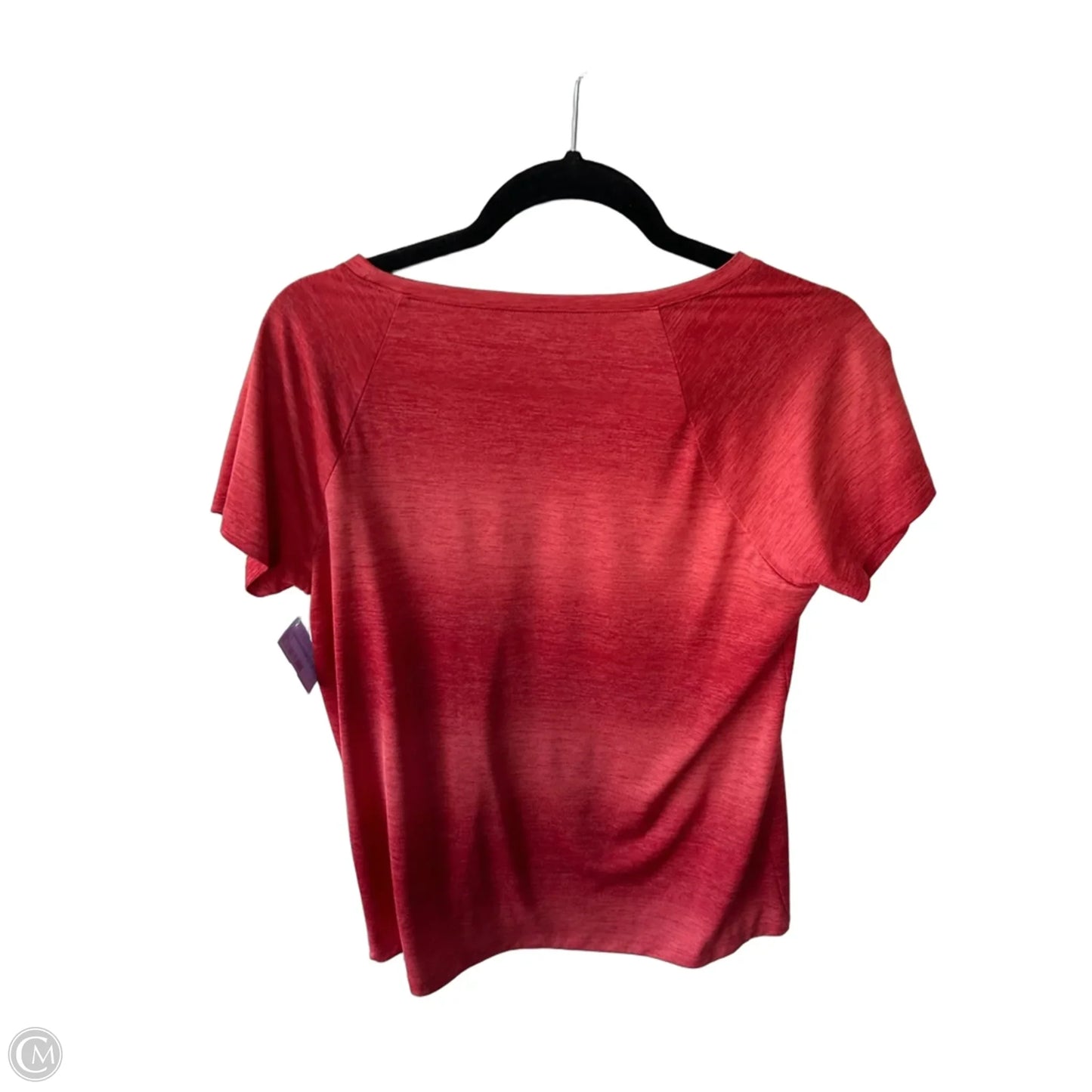 Athletic Top Short Sleeve By Eddie Bauer In Red, Size: L