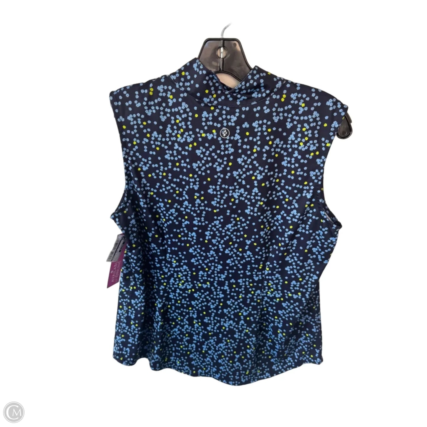 Athletic Tank Top By Jofit In Blue & Yellow, Size: L