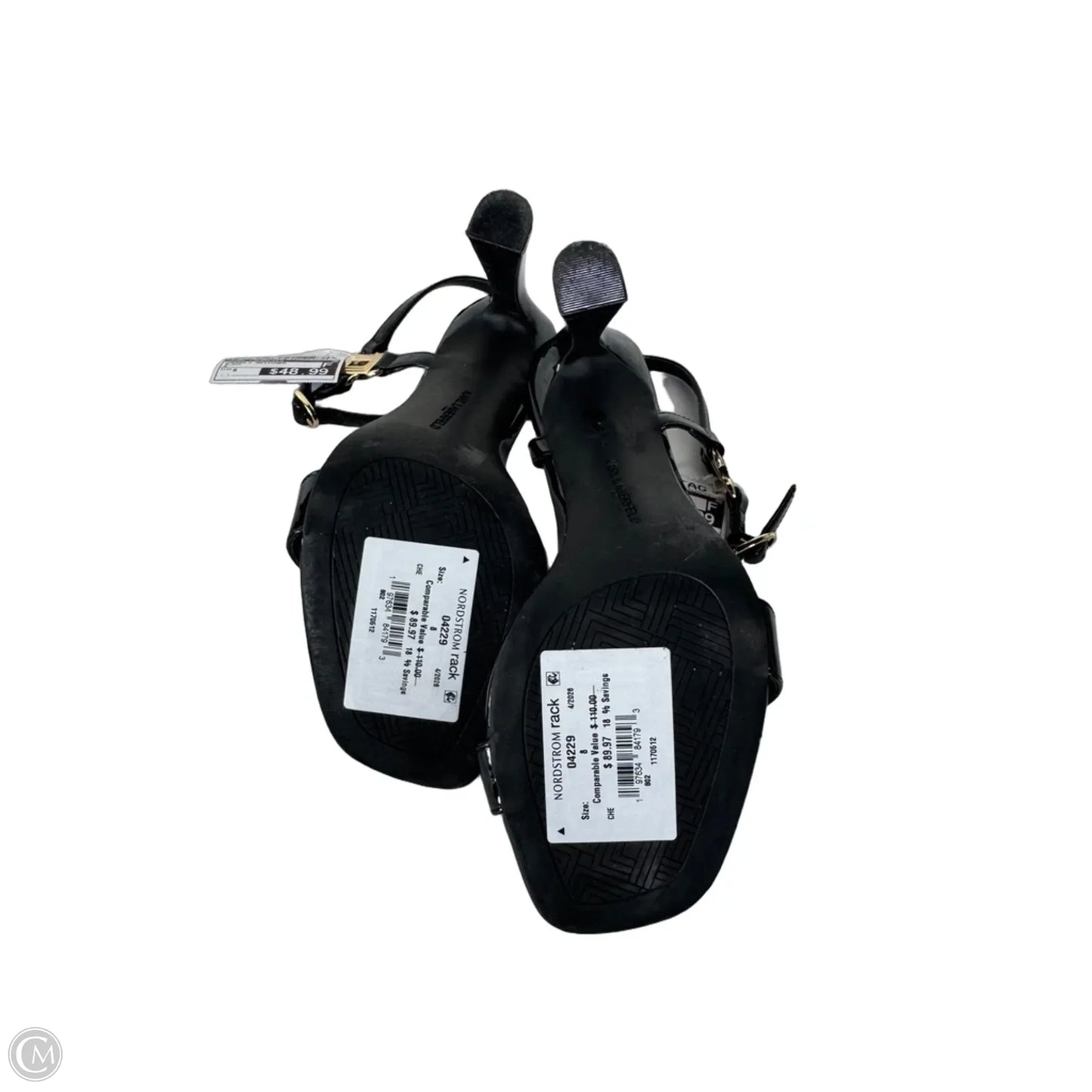 Sandals Designer By Karl Lagerfeld In Black, Size: 8