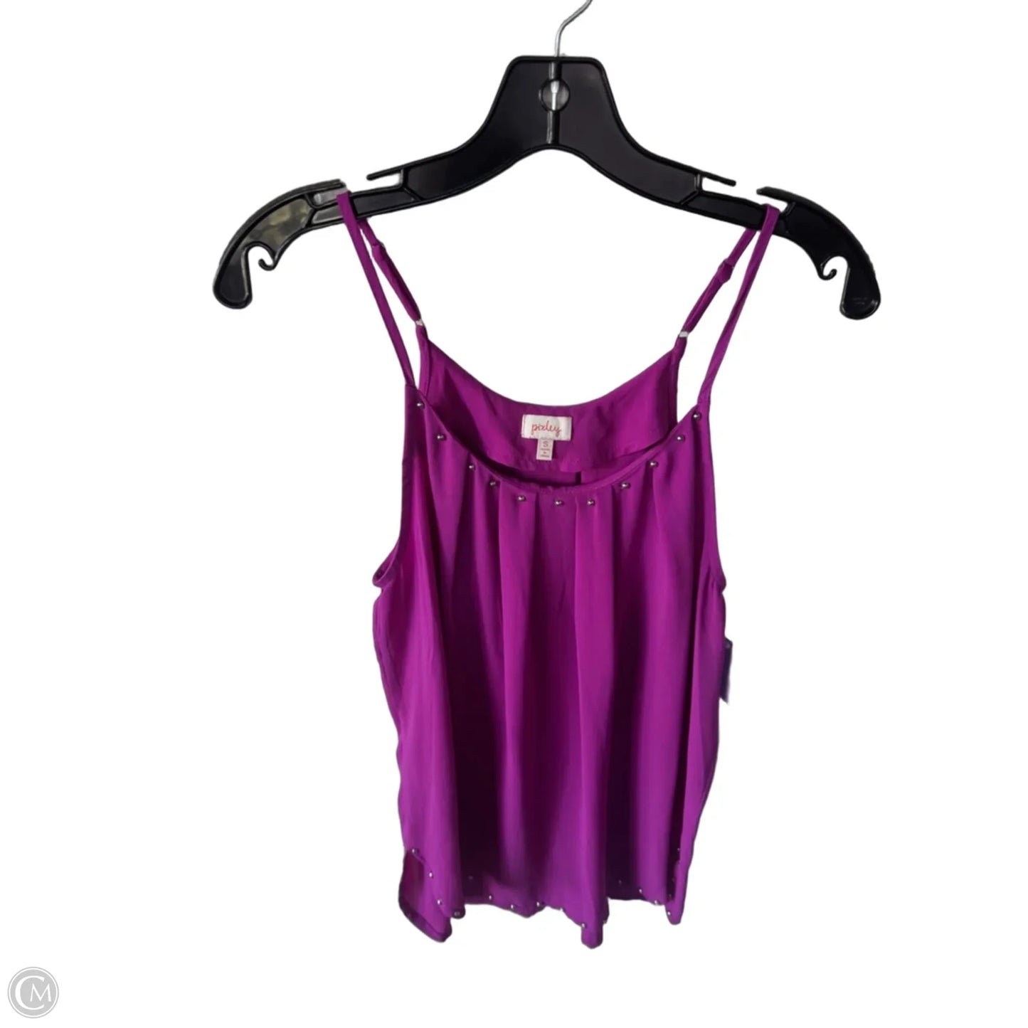 Top Sleeveless By Pixley In Purple & Silver, Size: S