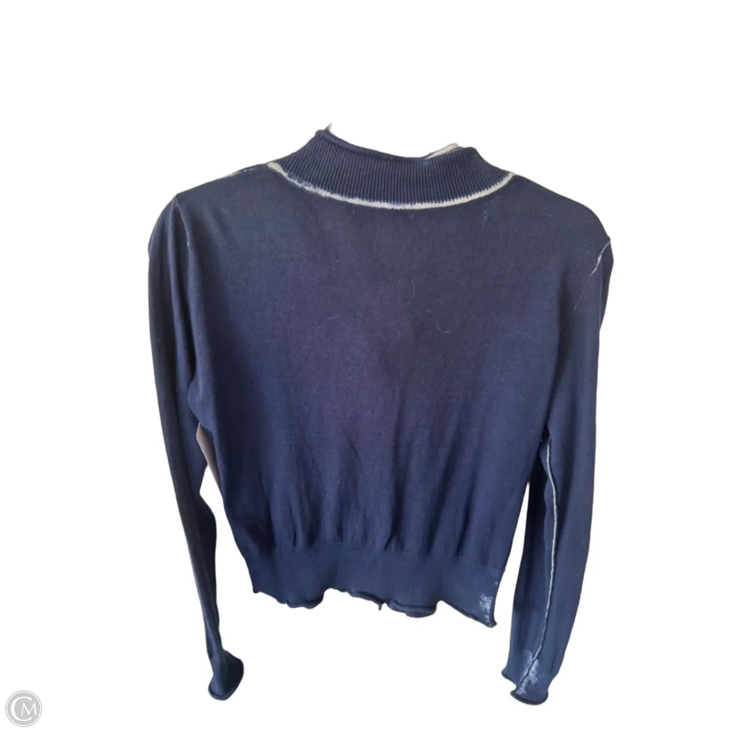 Sweater Cardigan By Cabi In Blue, Size: S