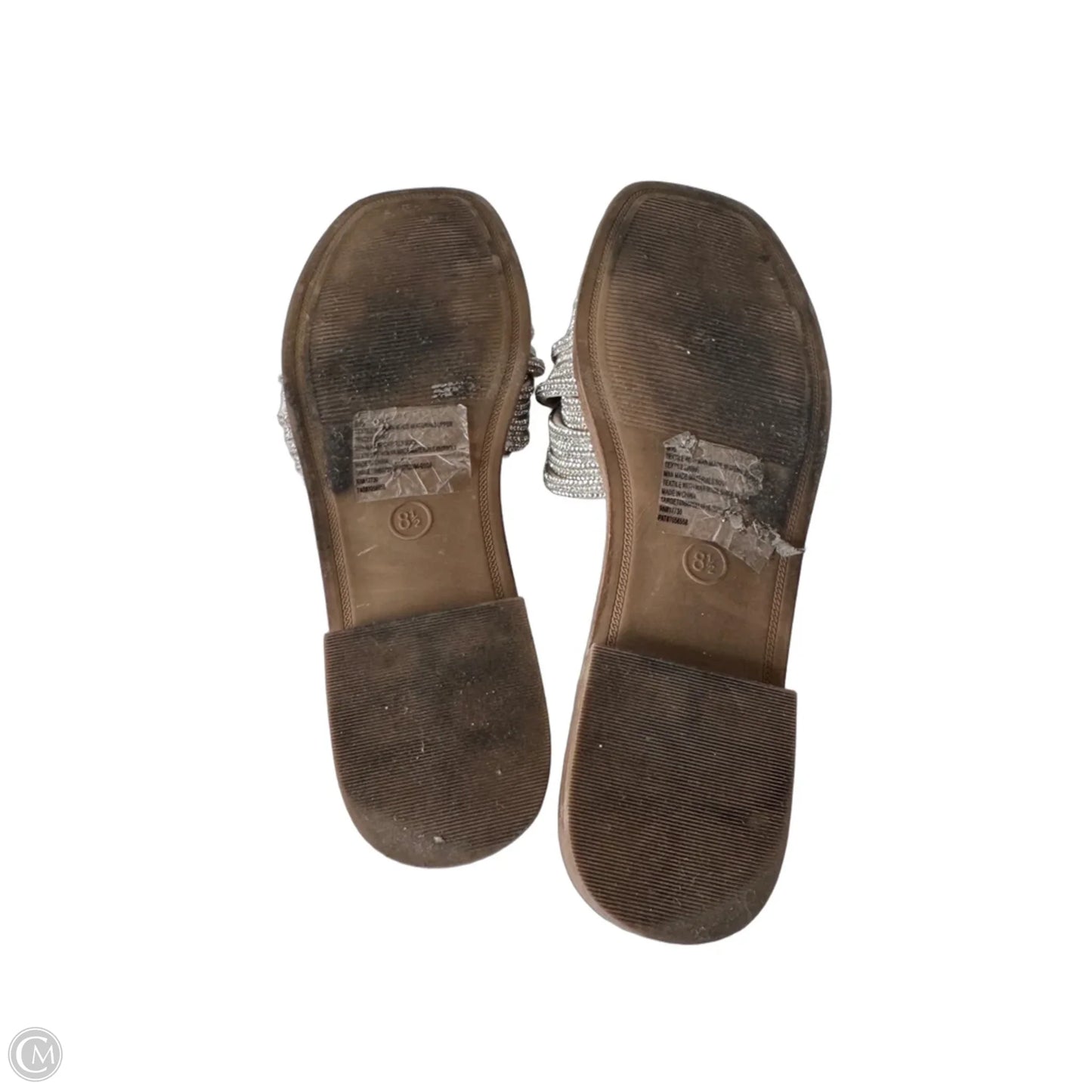 Sandals Flats By A New Day In Silver, Size: 8.5