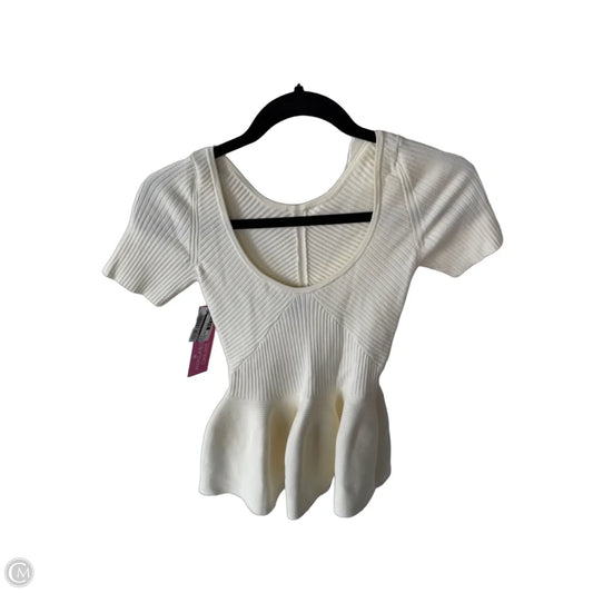 Top Short Sleeve By Maeve In Cream, Size: Xs