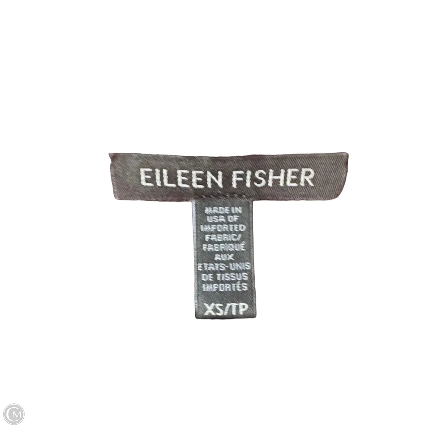 Top 3/4 Sleeve Basic By Eileen Fisher In Brown, Size: Xs