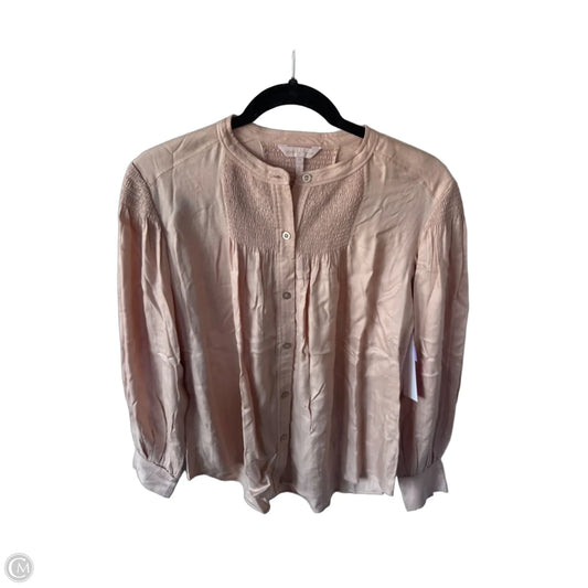 Top Long Sleeve By Rebecca Taylor In Pink, Size: Xs