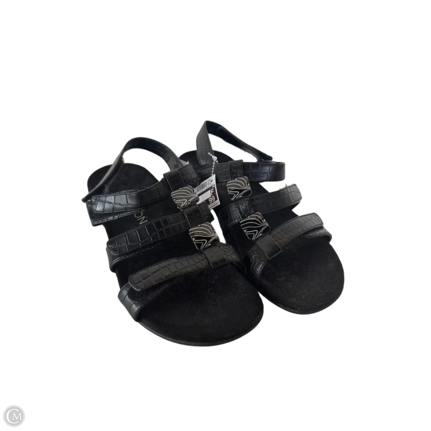 Sandals Flats By Vionic In Black, Size: 9