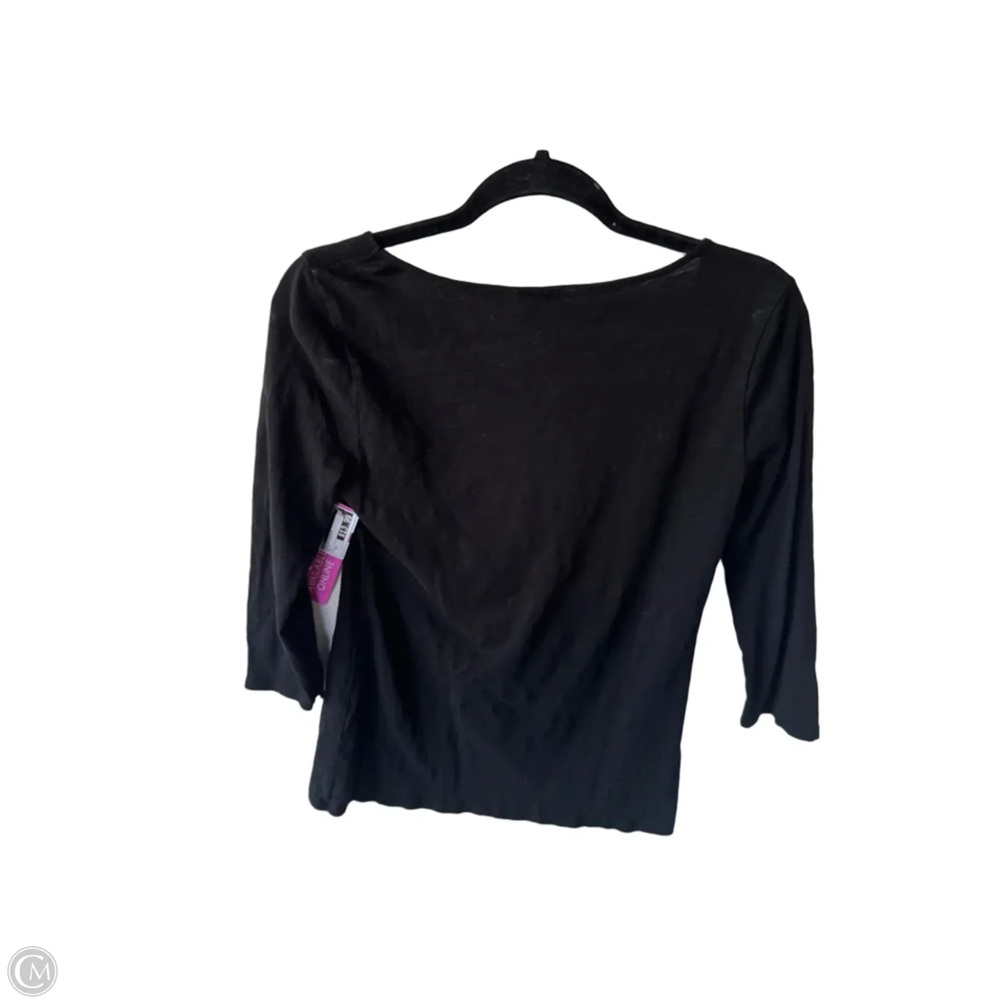 Top 3/4 Sleeve By Loft In Black, Size: Xs