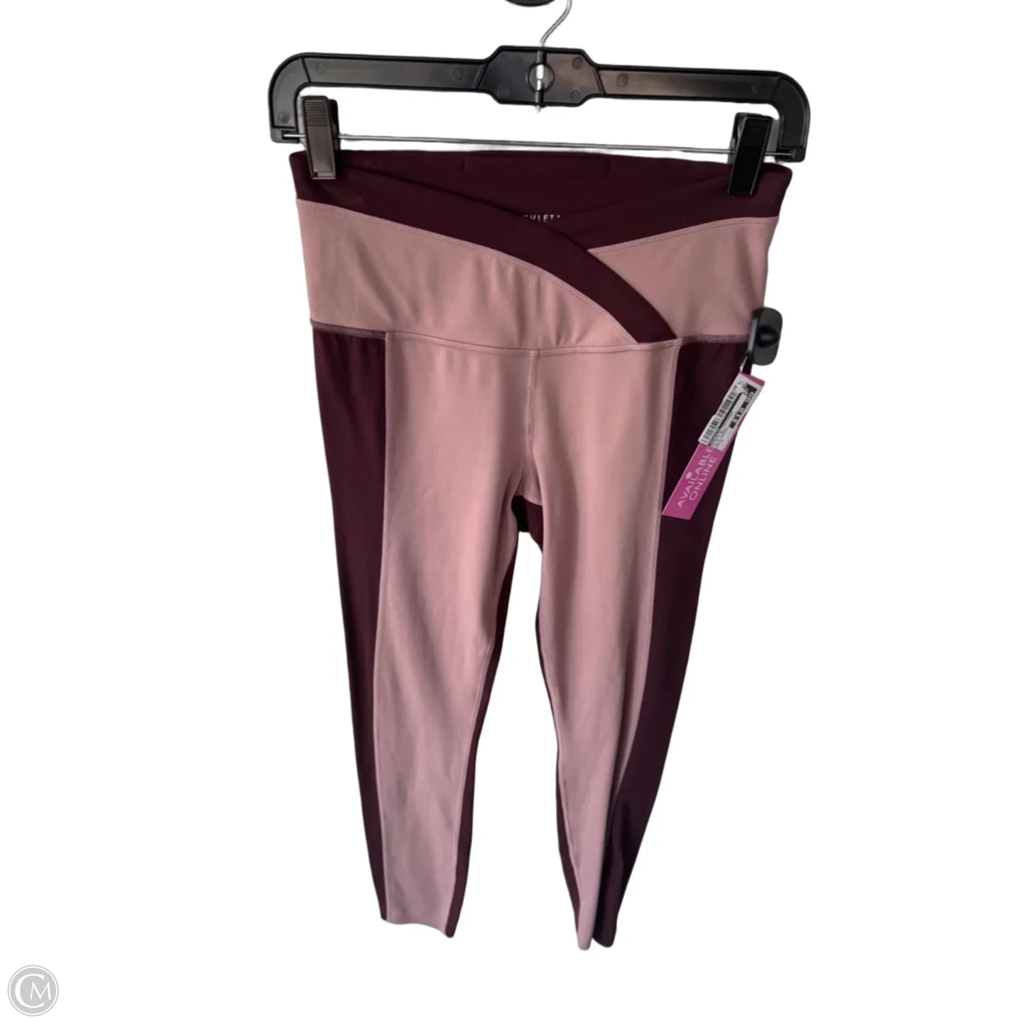 Athletic Leggings By Athleta In Pink & Red, Size: S