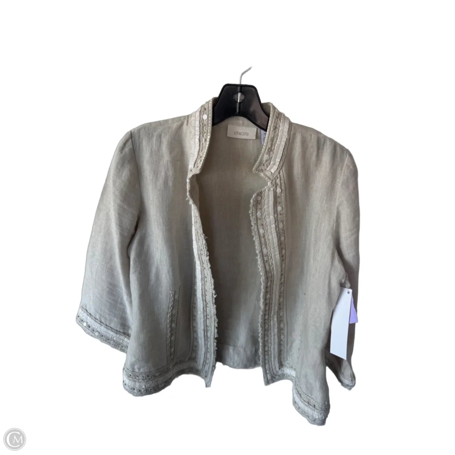Blazer By Chicos In Tan, Size: S