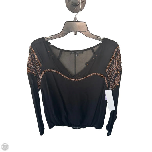 Top Long Sleeve By Sanctuary In Black & Brown, Size: Xs