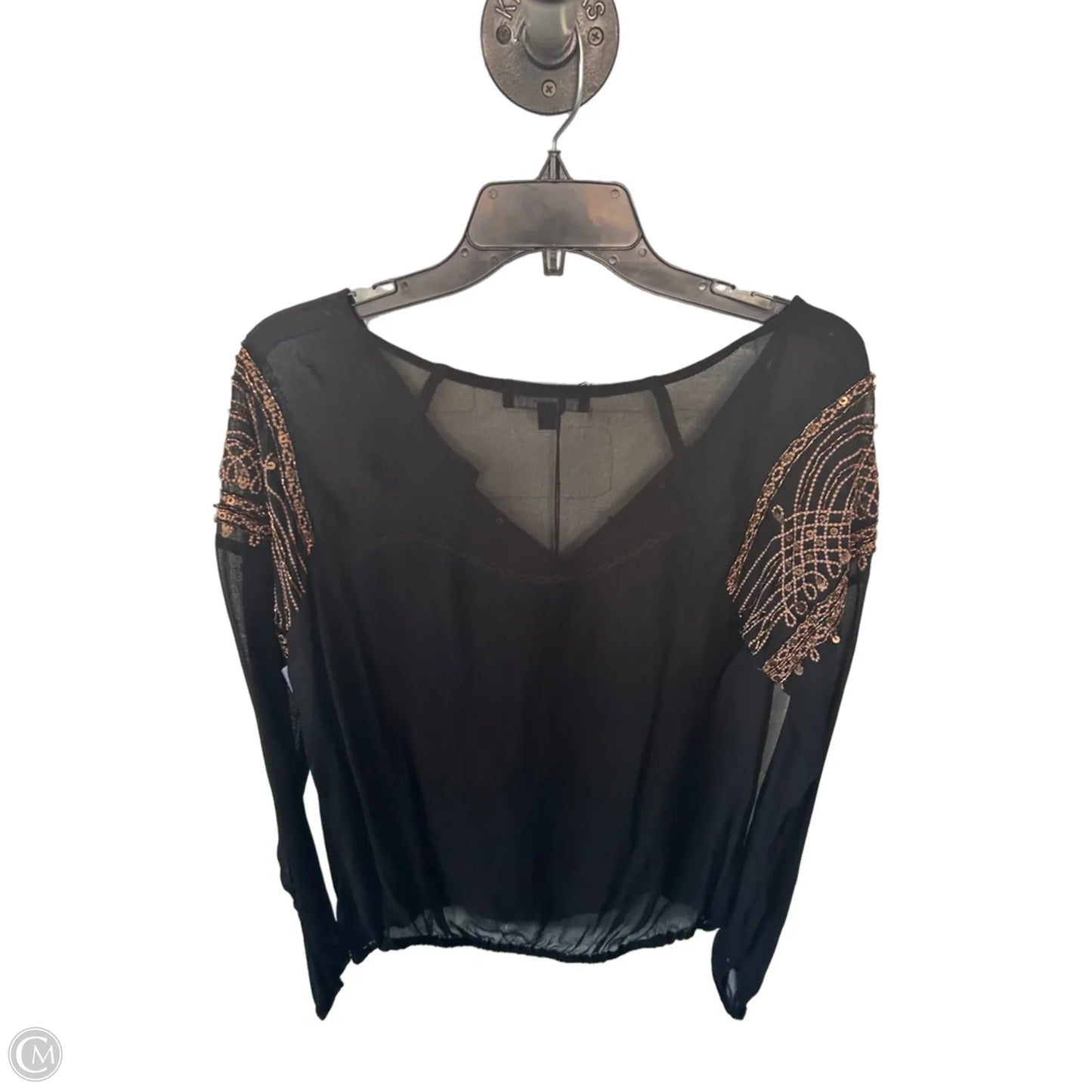 Top Long Sleeve By Sanctuary In Black & Brown, Size: Xs